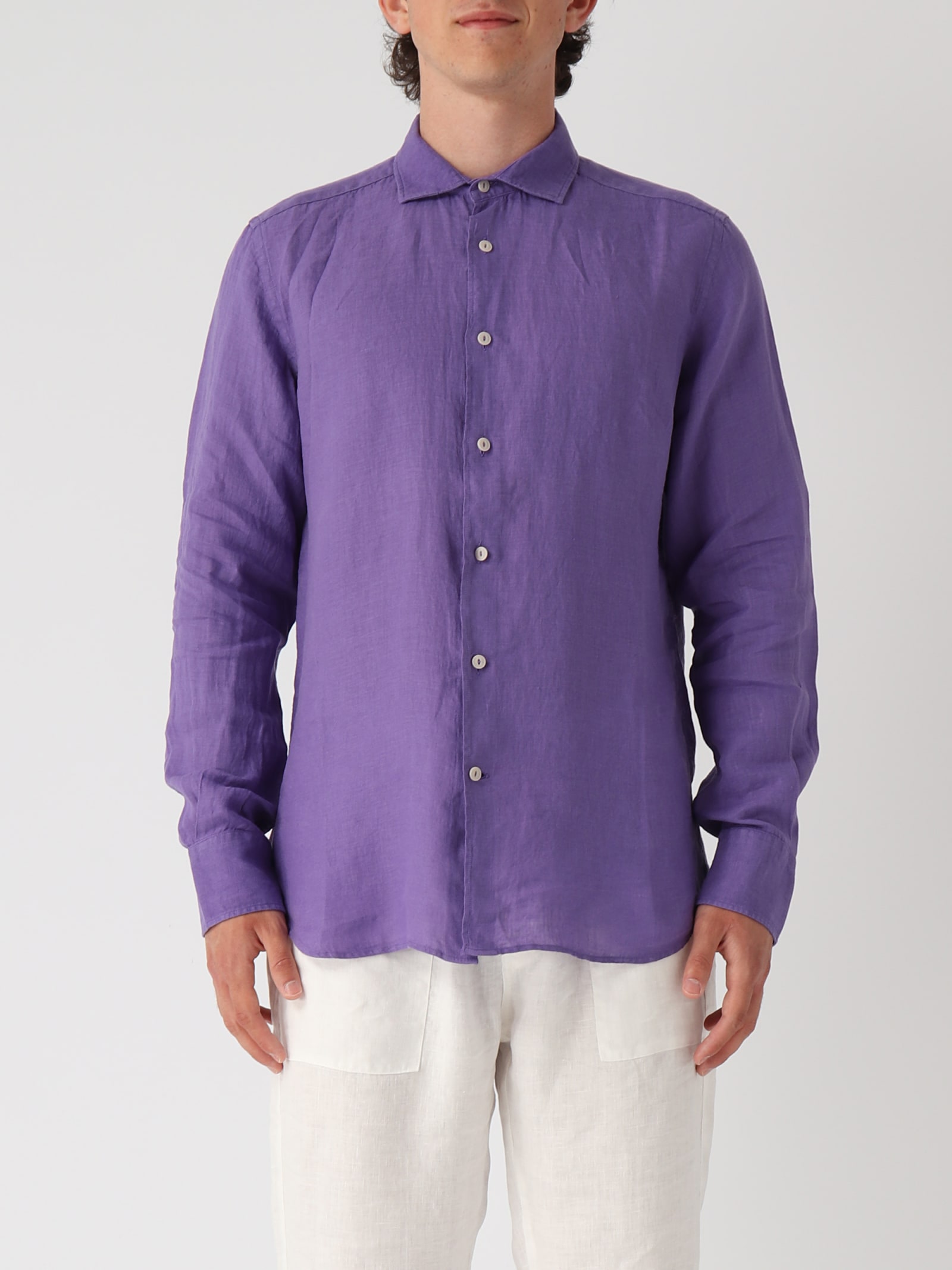 Mc2 Saint Barth Classic Shirt Shirt In Purple