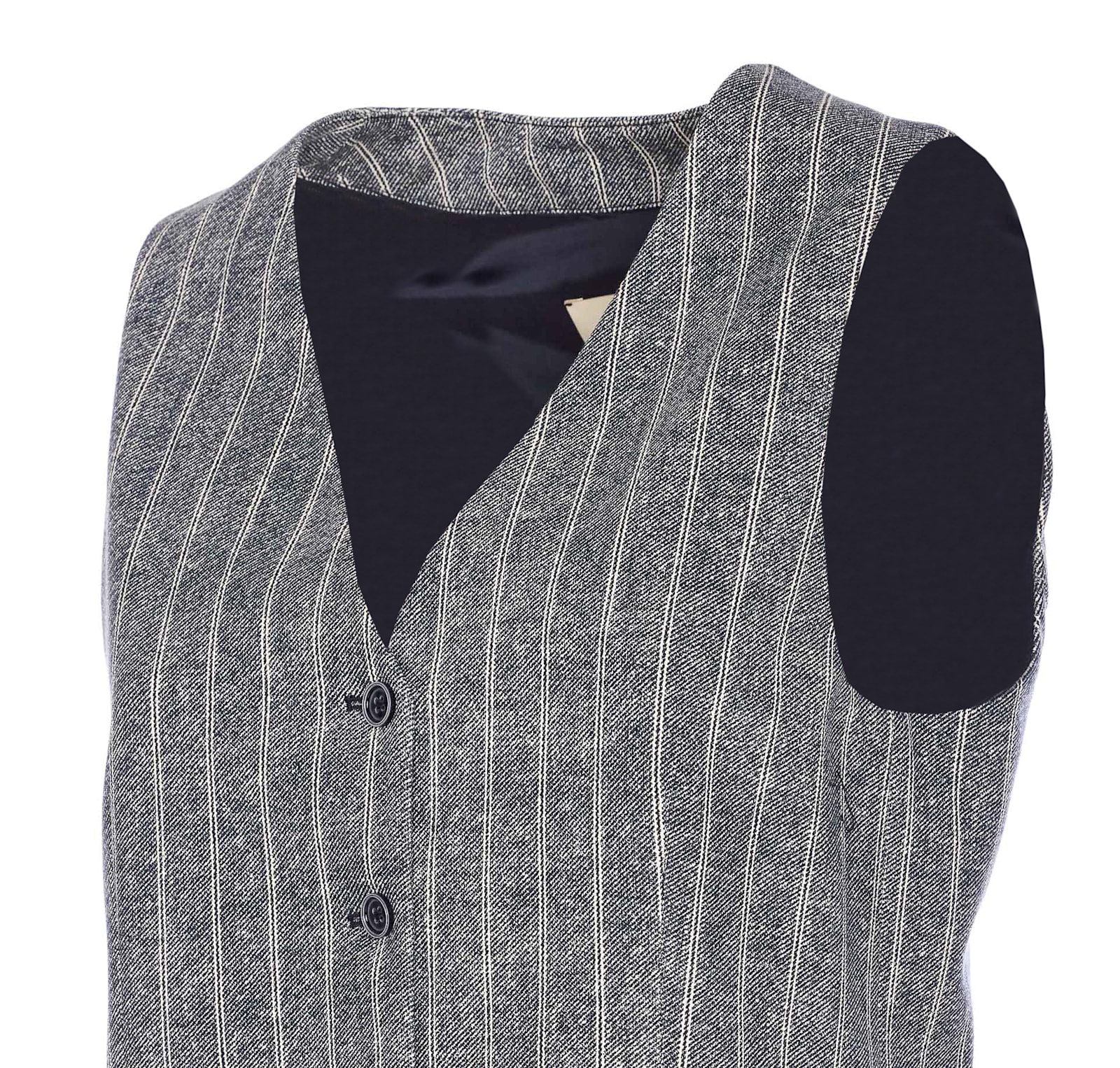 Circolo 1901 Pinstriped Waistcoat In Grey