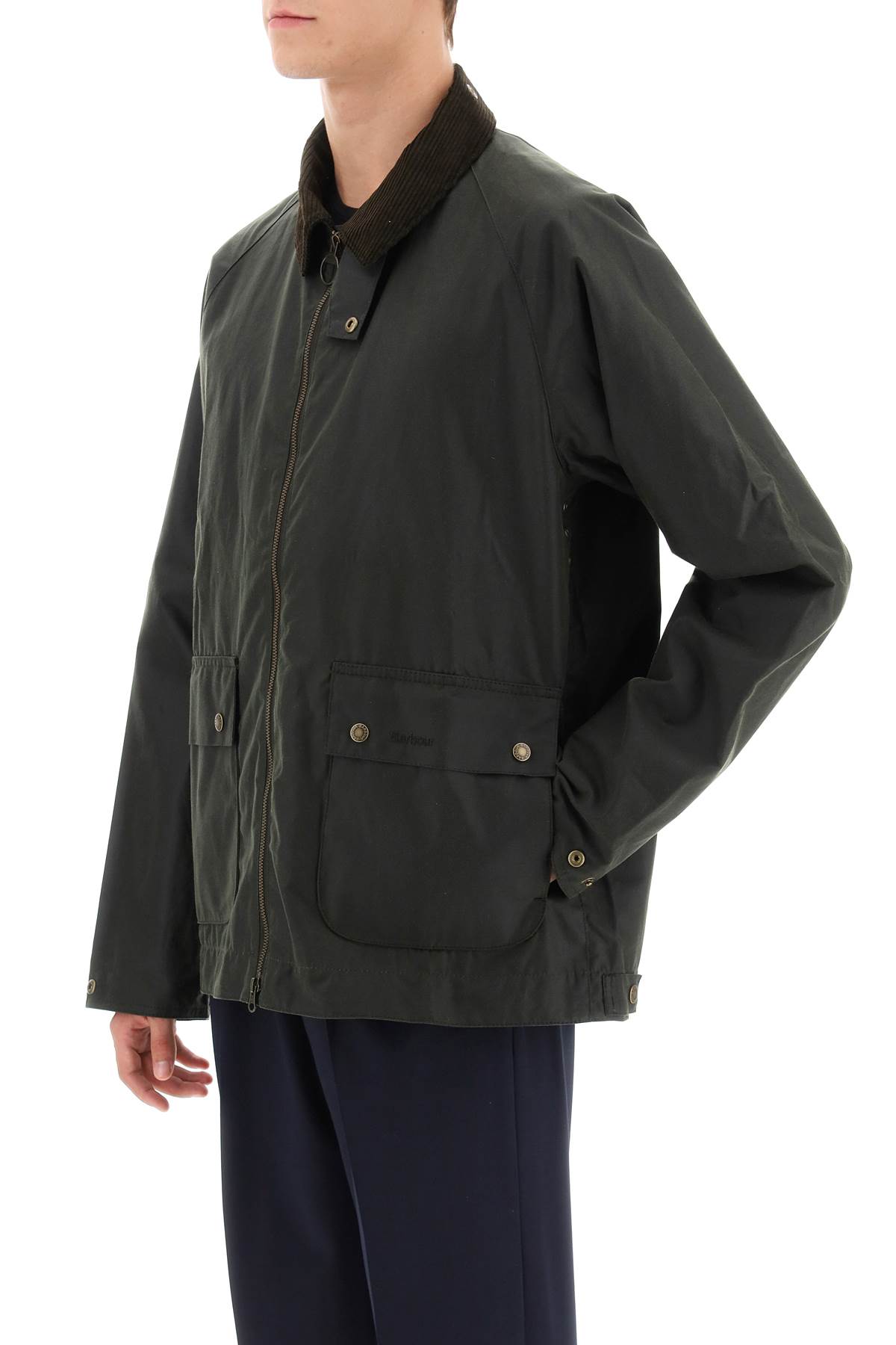 Shop Barbour Bedale Wax Jacket In Fern (green)