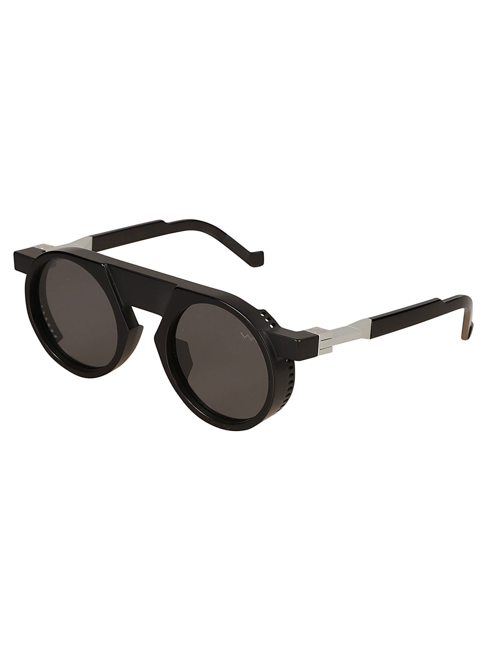 Shop Vava Round Frame Sunglasses Sunglasses In Black