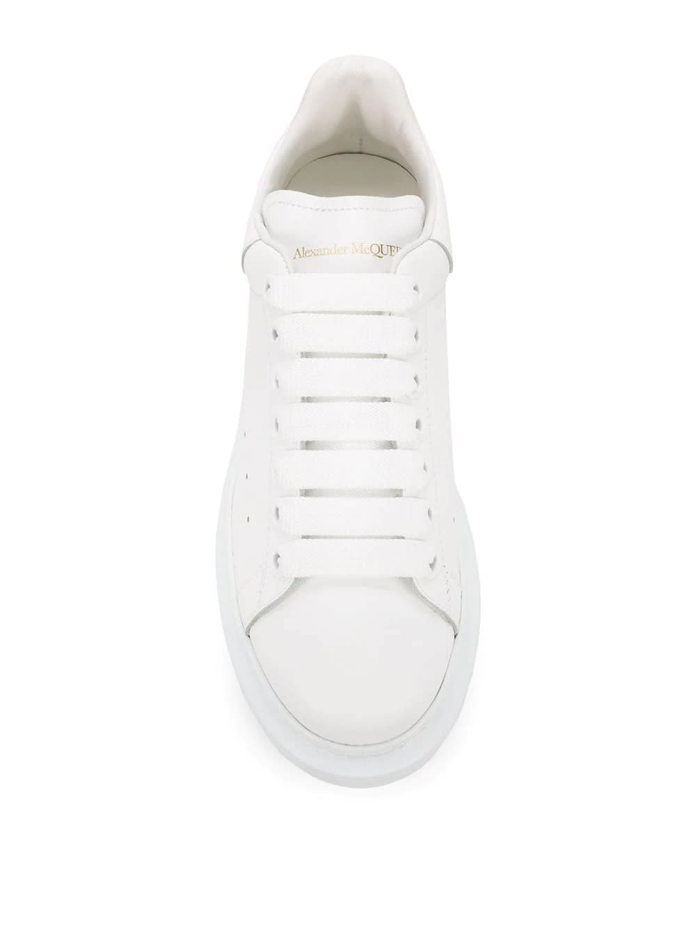 Shop Alexander Mcqueen Total White Oversized Sneakers