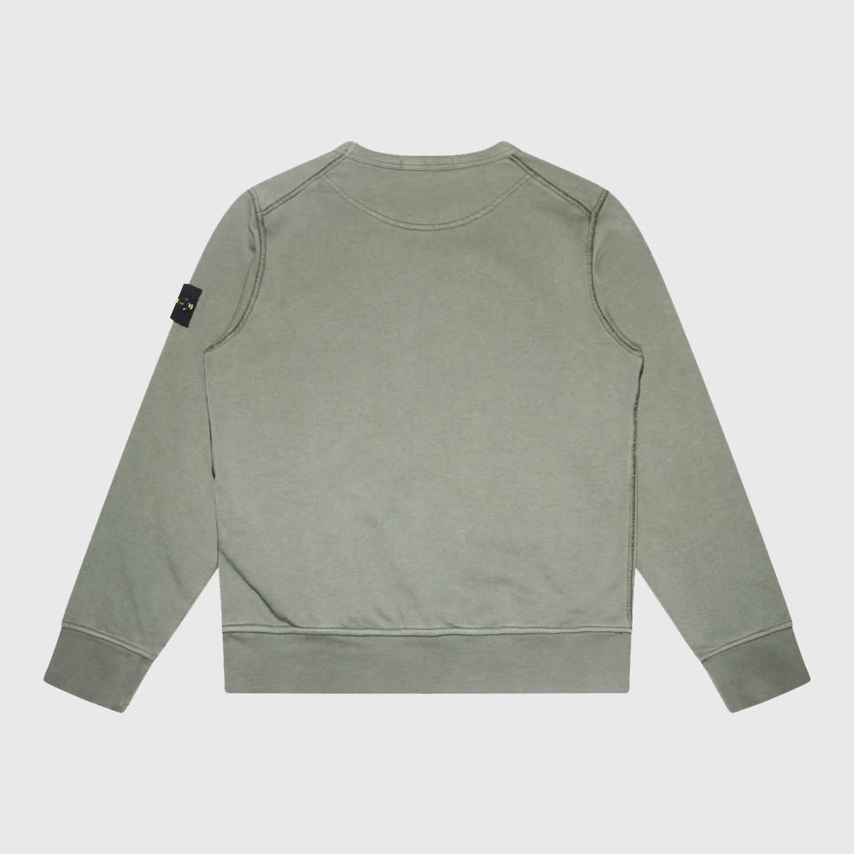 Stone Island Green Cotton Sweatshirt In Mud