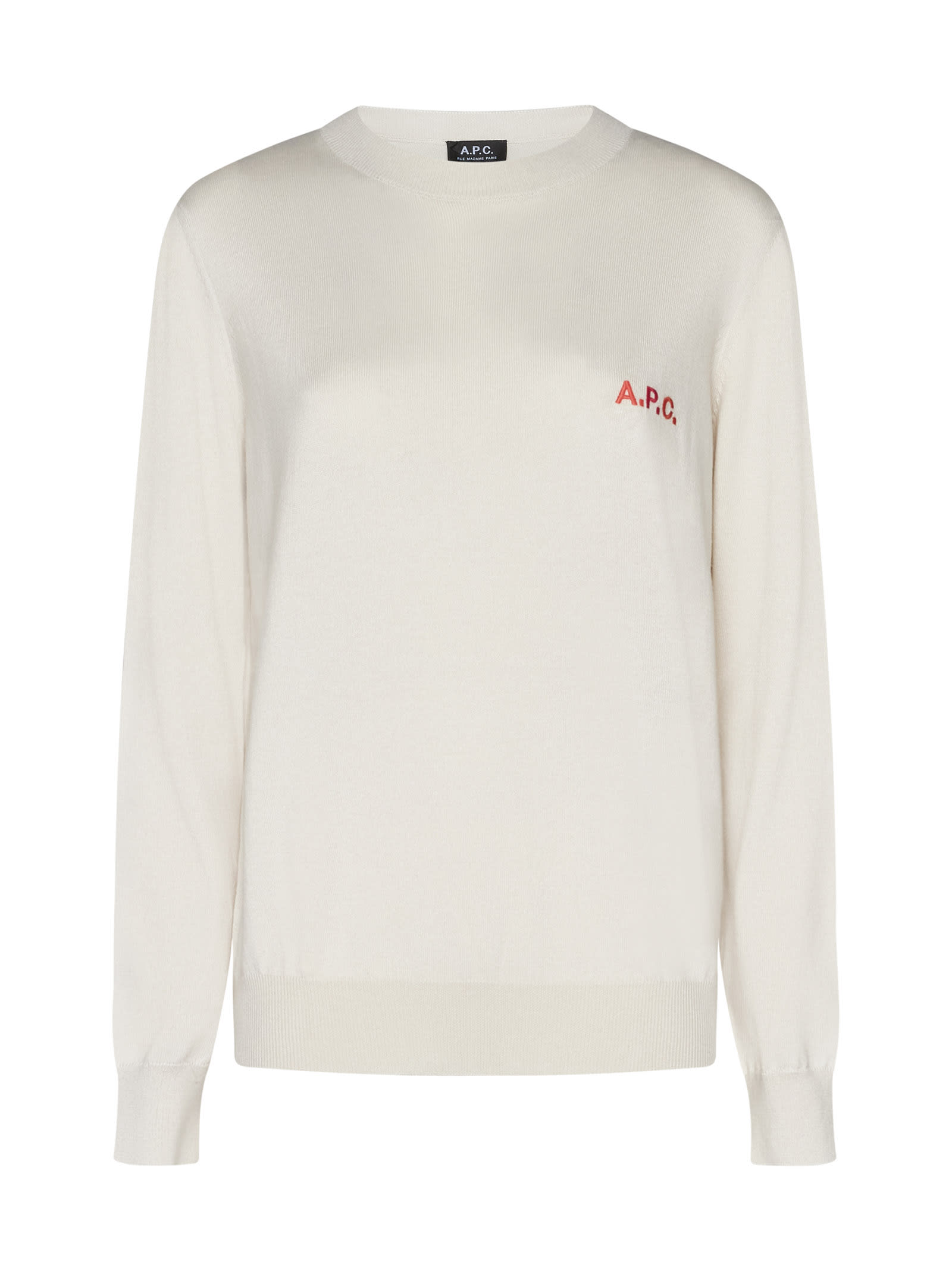 A. P.C. Sylvaine Cotton Crew-neck Sweater