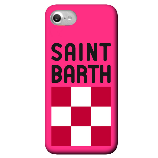 Mc2 Saint Barth Pink Fluo Check Iphone 8 Cover
