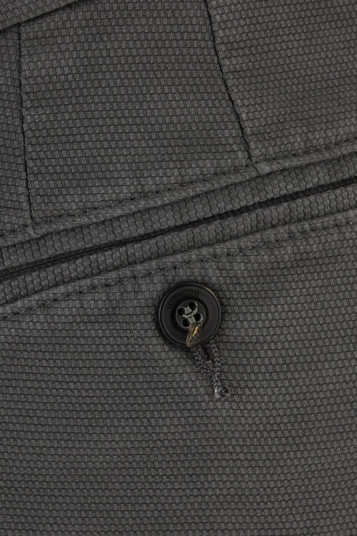Re-hash Dark Grey Stretch Cotton Chino Pants In Gray