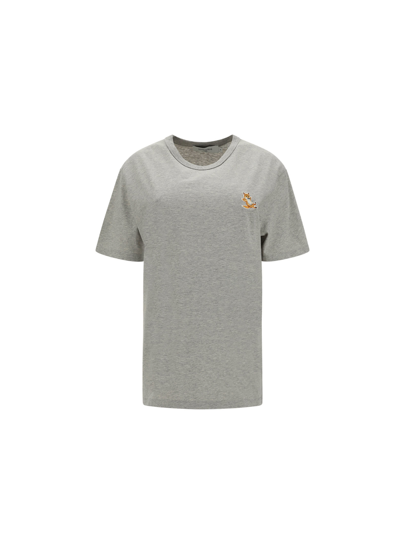 Shop Maison Kitsuné Chillax T-shirt In Light Grey