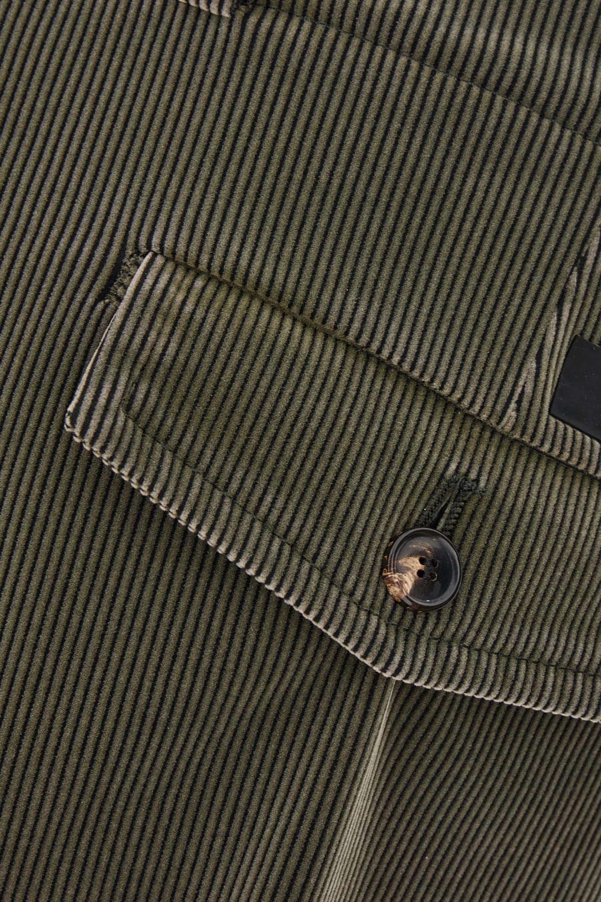 Rrd - Roberto Ricci Design Khaki Green Corduroy Chino Pants In Green