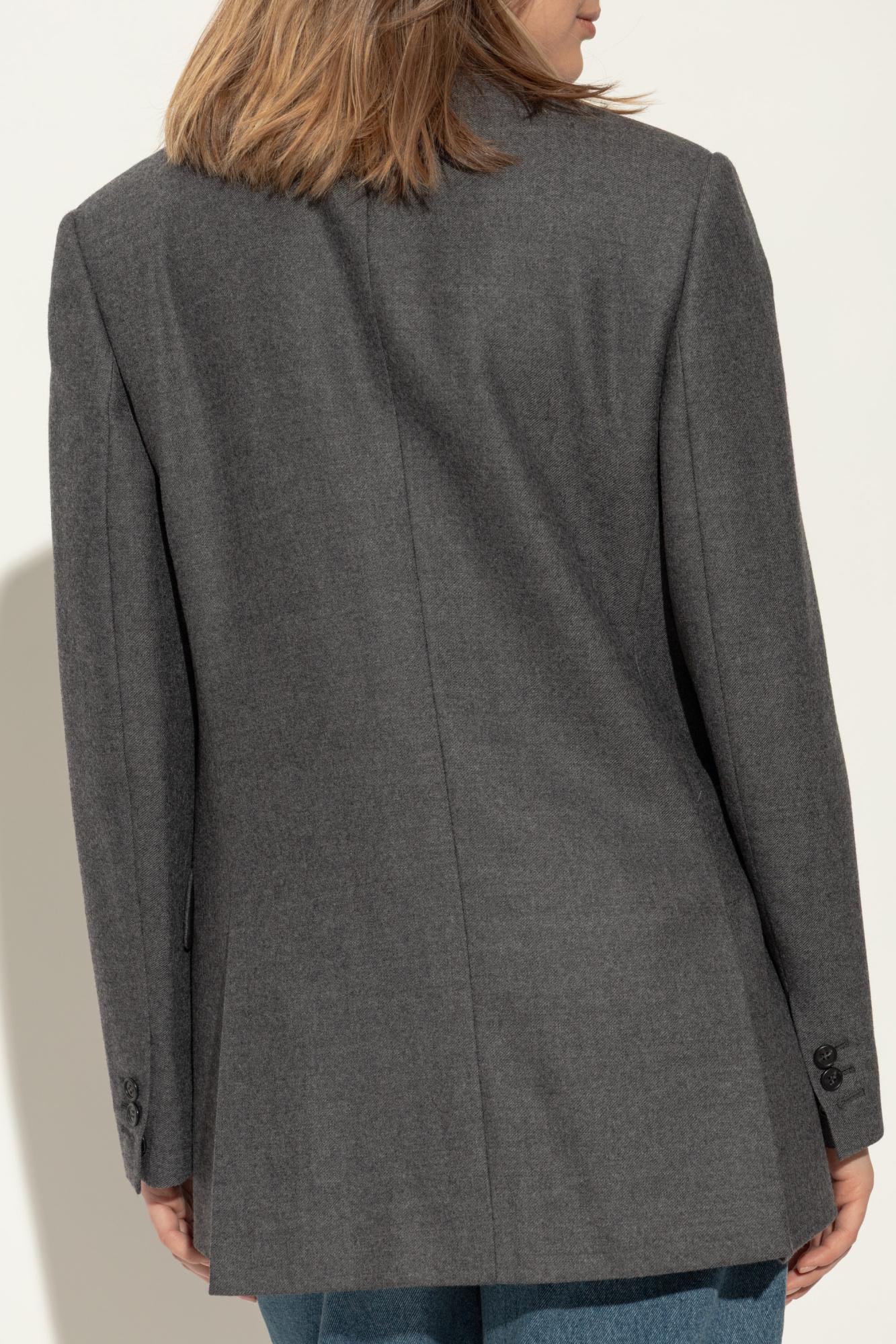 Mm6 Maison Margiela Vent Back Front Pockets Lapels Notched In Gray