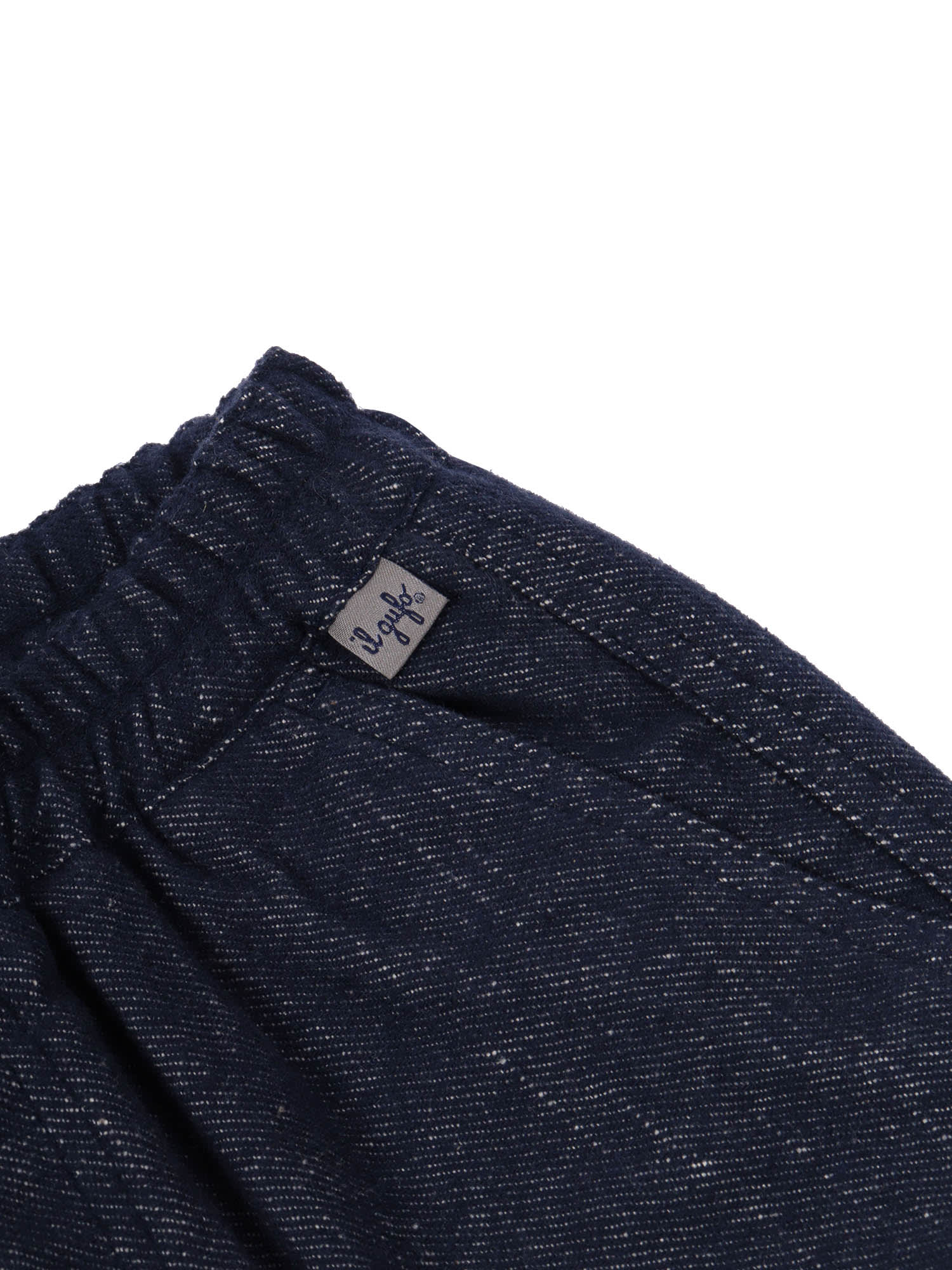 Il Gufo Cotton Blend Denim Pants Kids In Animal Print