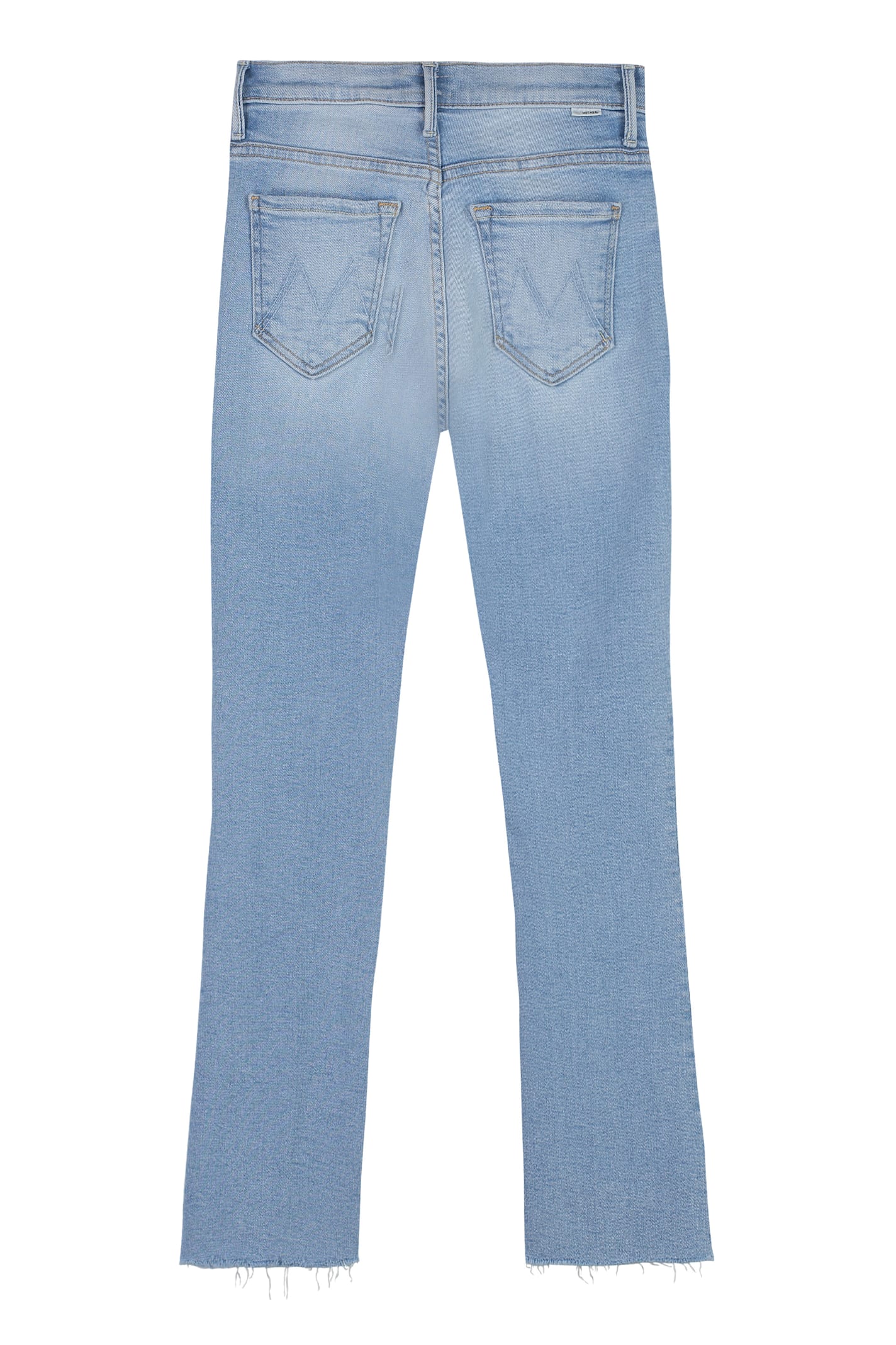 Shop Mother The Inside Crop Stretch Cotton Jeans In Denim