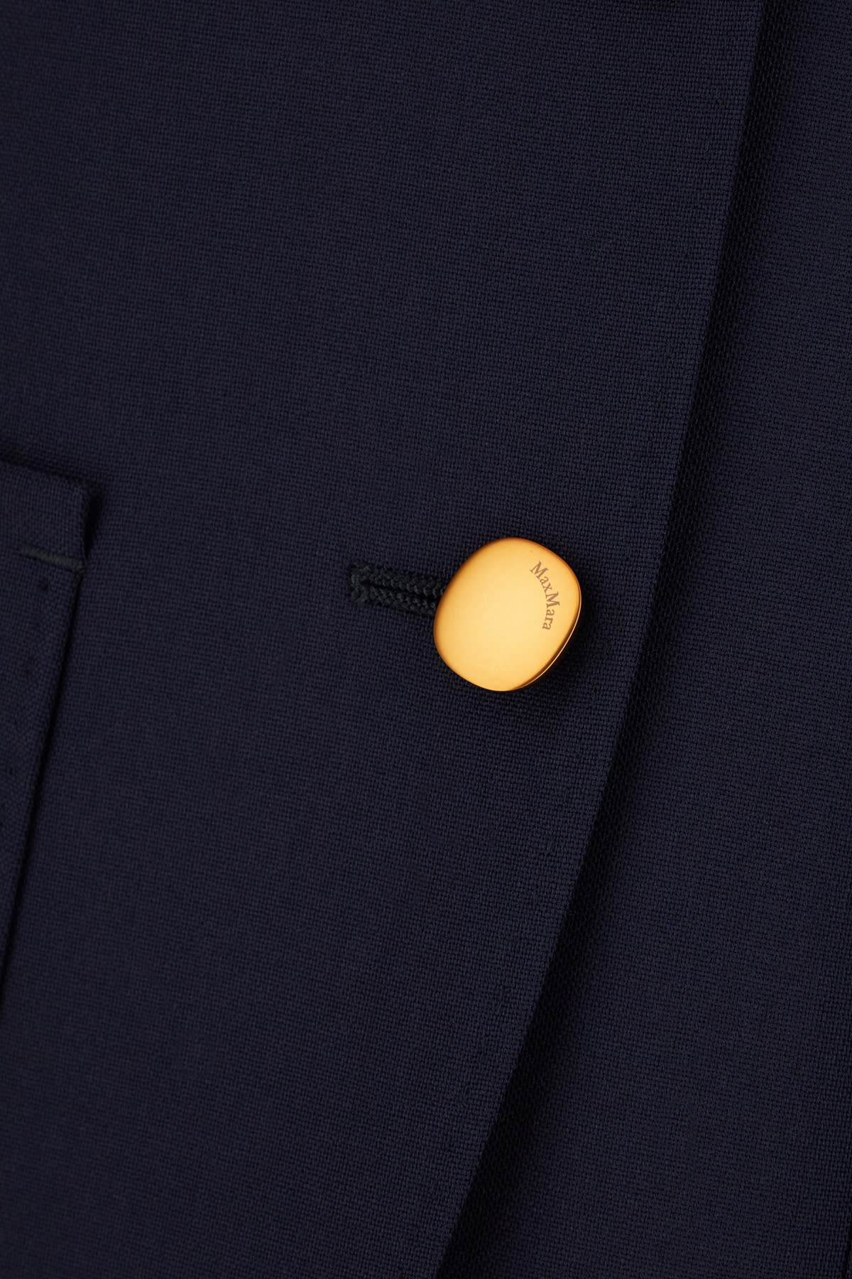 MAX MARA BLUE WOOL BLEND JACKET