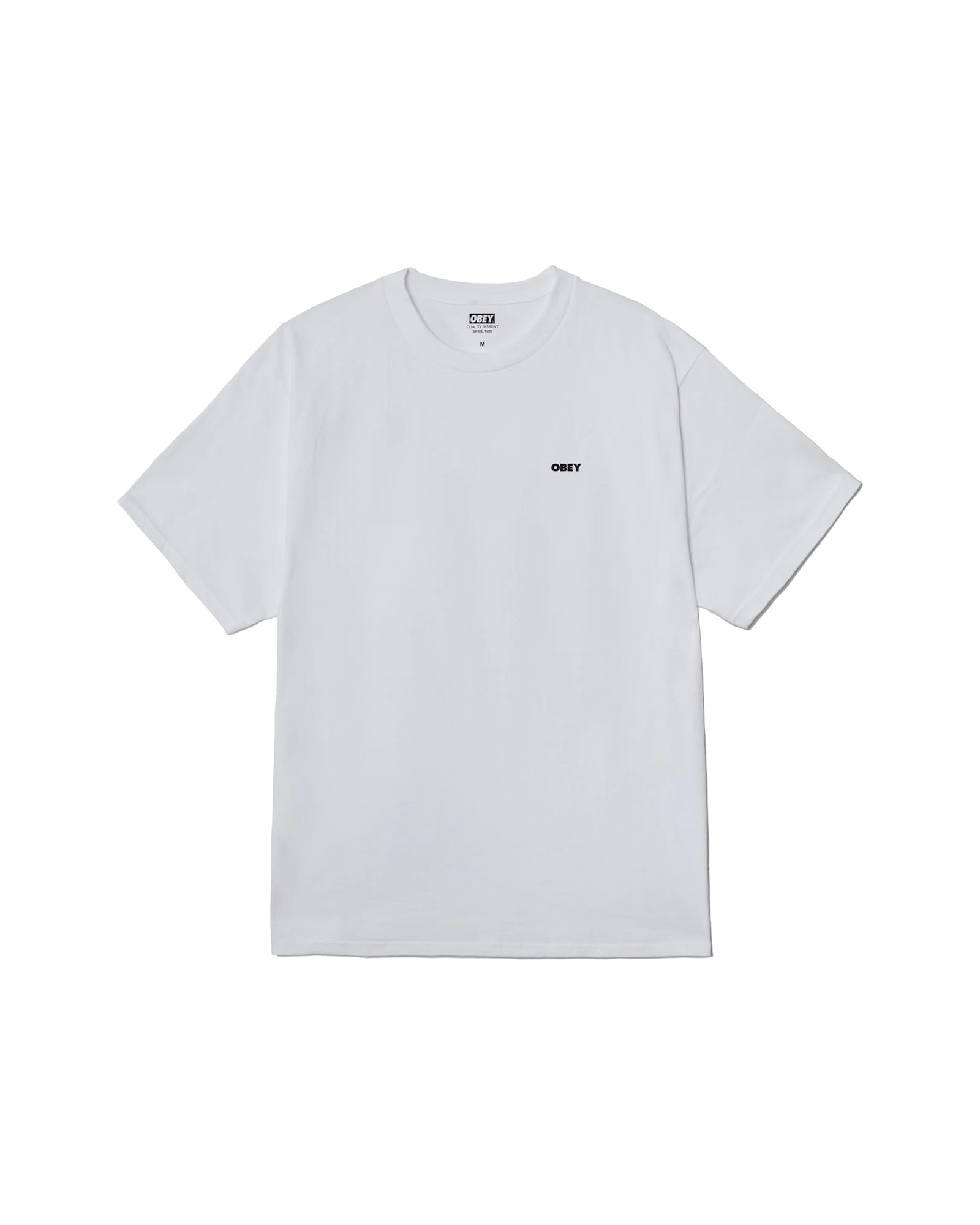 Obey Cropped Icon Tee In White
