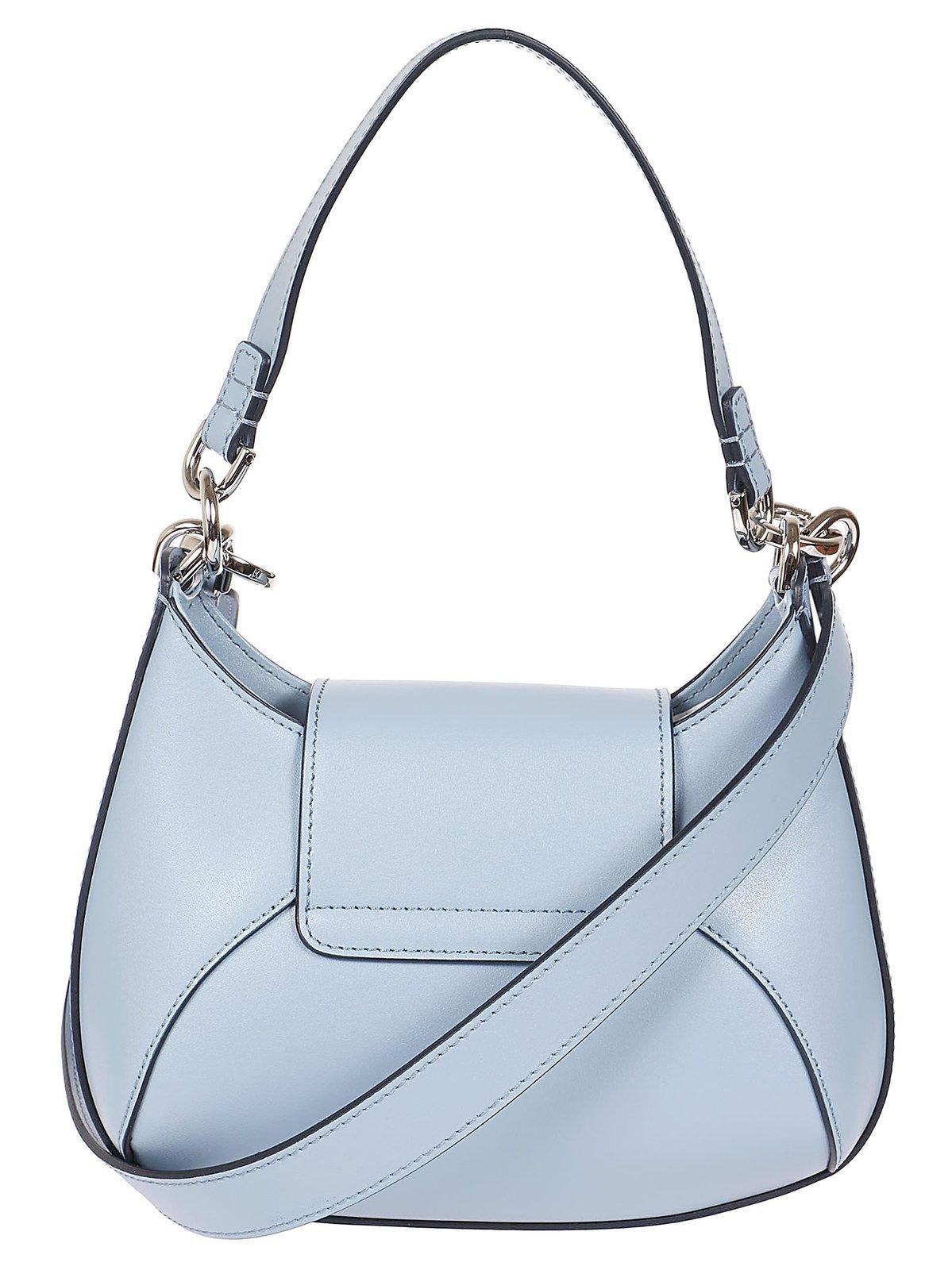 Shop Hogan H-bag Mini Shoulder Bag In Gnawed Blue