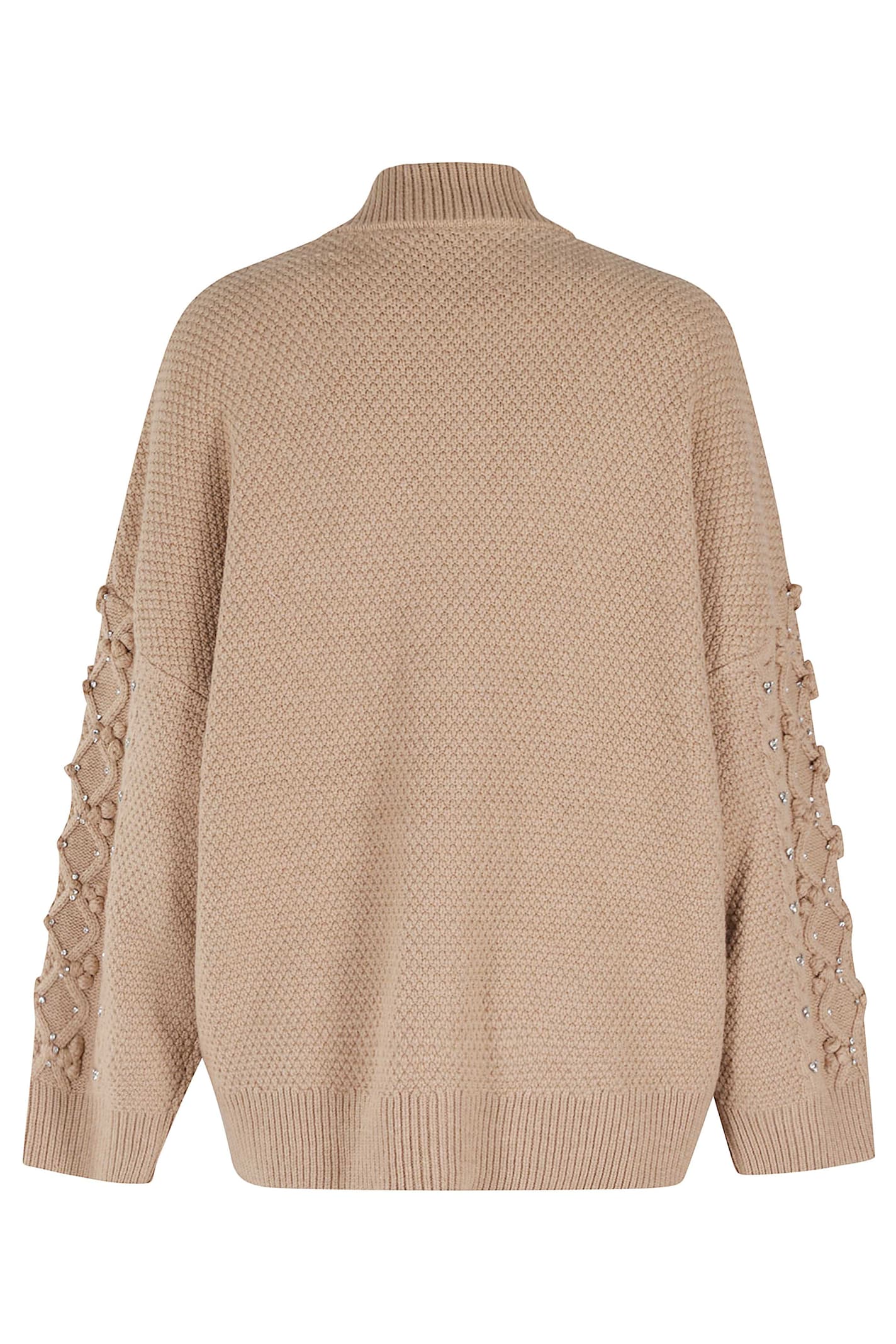 Essentiel Antwerp Embellished Button Cardigan In Neutral