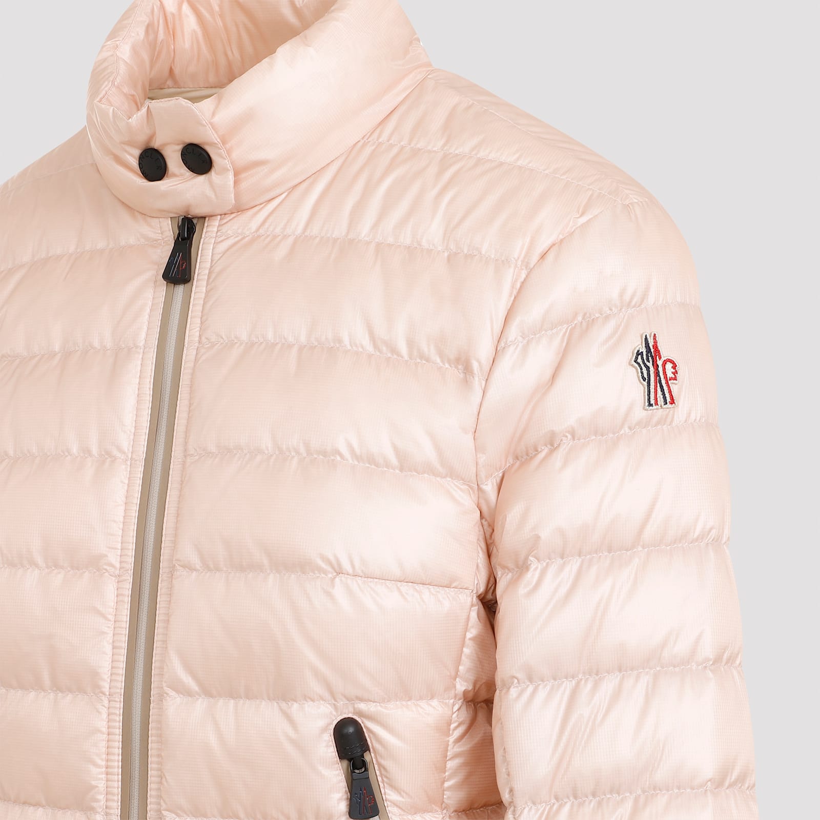 Shop Moncler Walibi Jacket In K Medium Pink