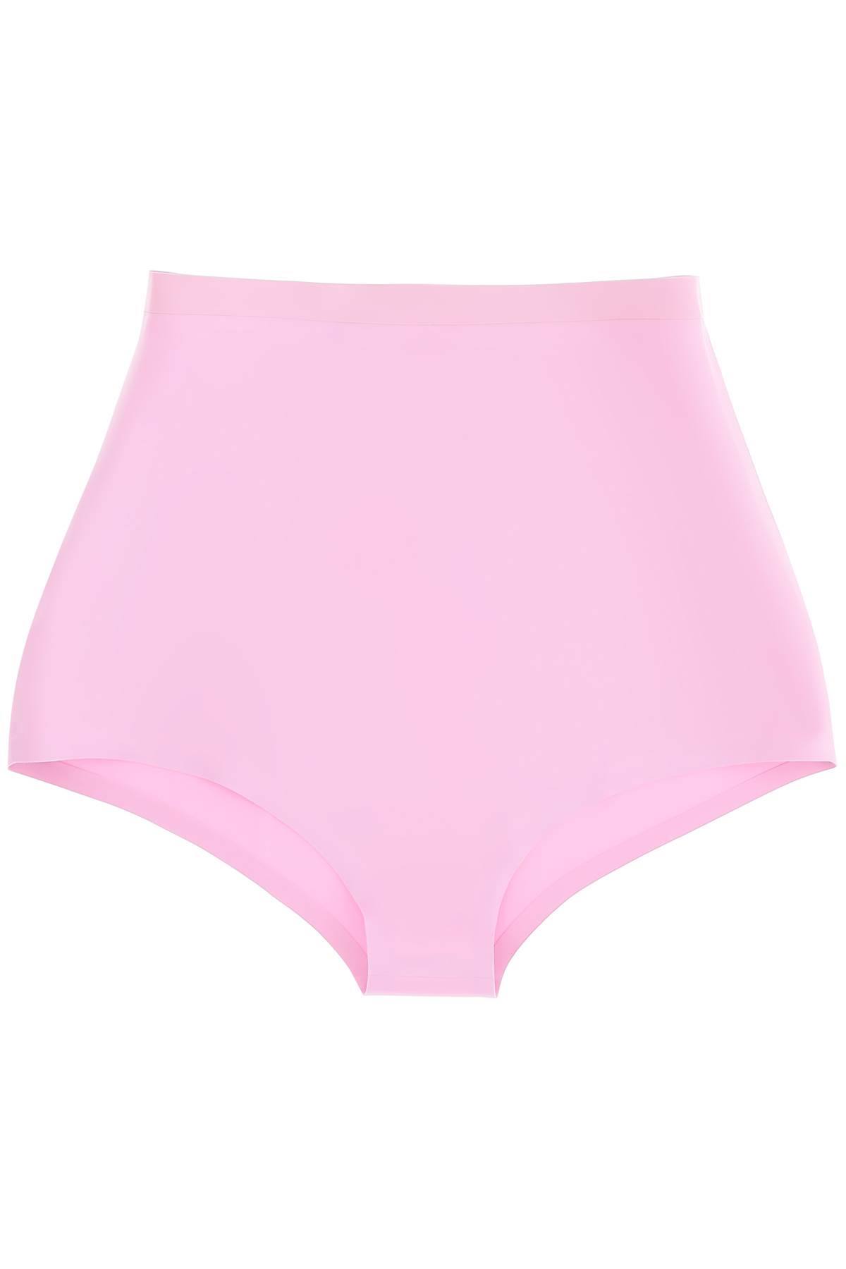 Shop Maison Margiela High-waisted Briefs In Latex In Lilac (pink)