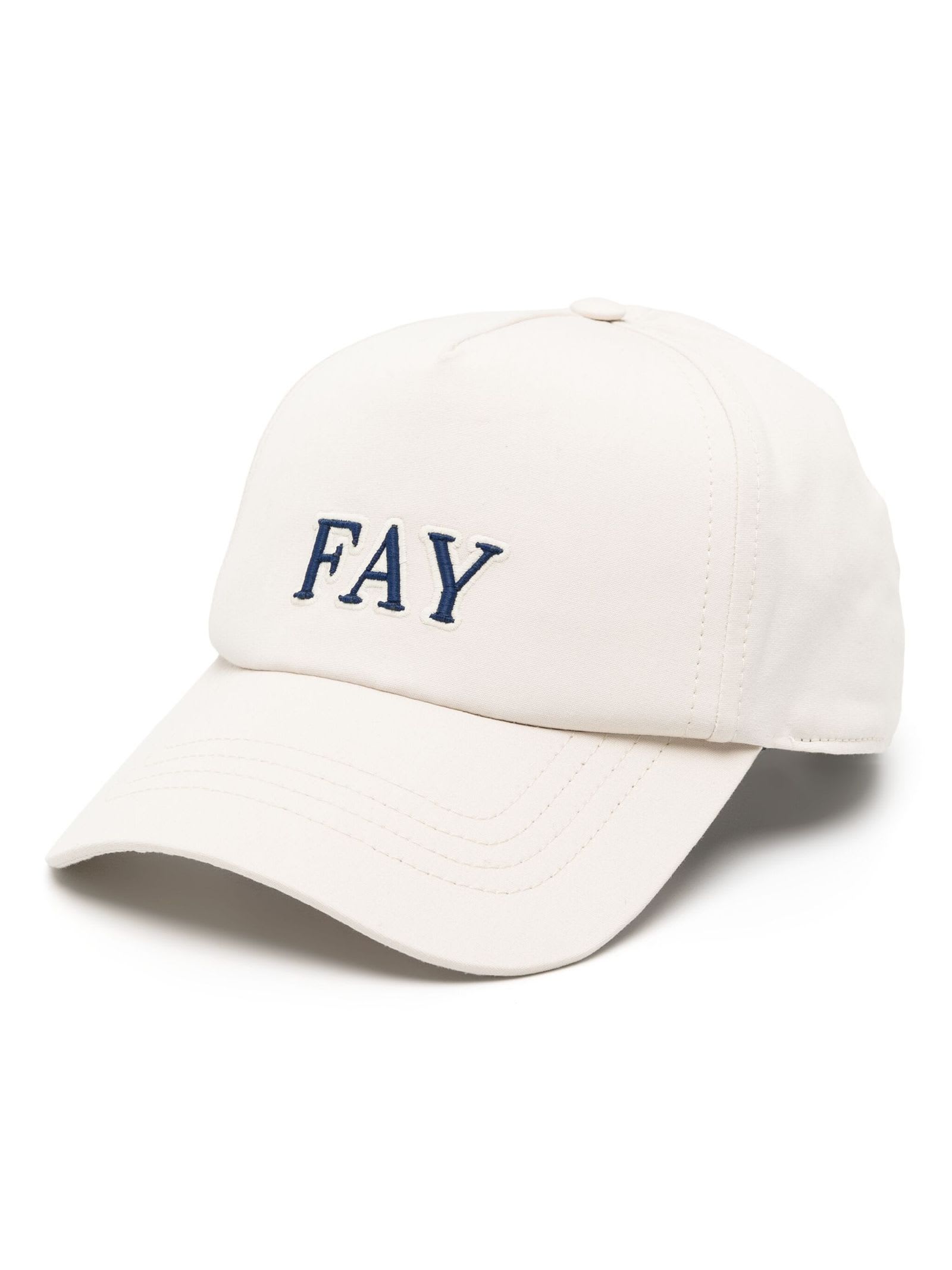 Shop Fay Light Beige Cotton Baseball Cap