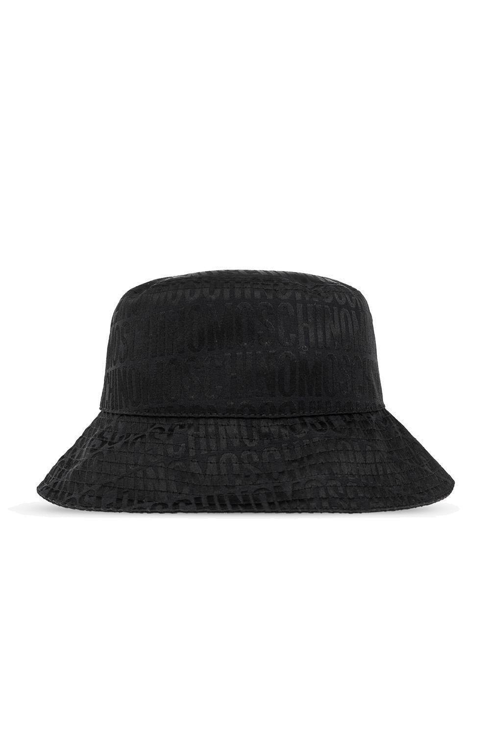 Shop Moschino Allover Logo Jacquard Bucket Hat