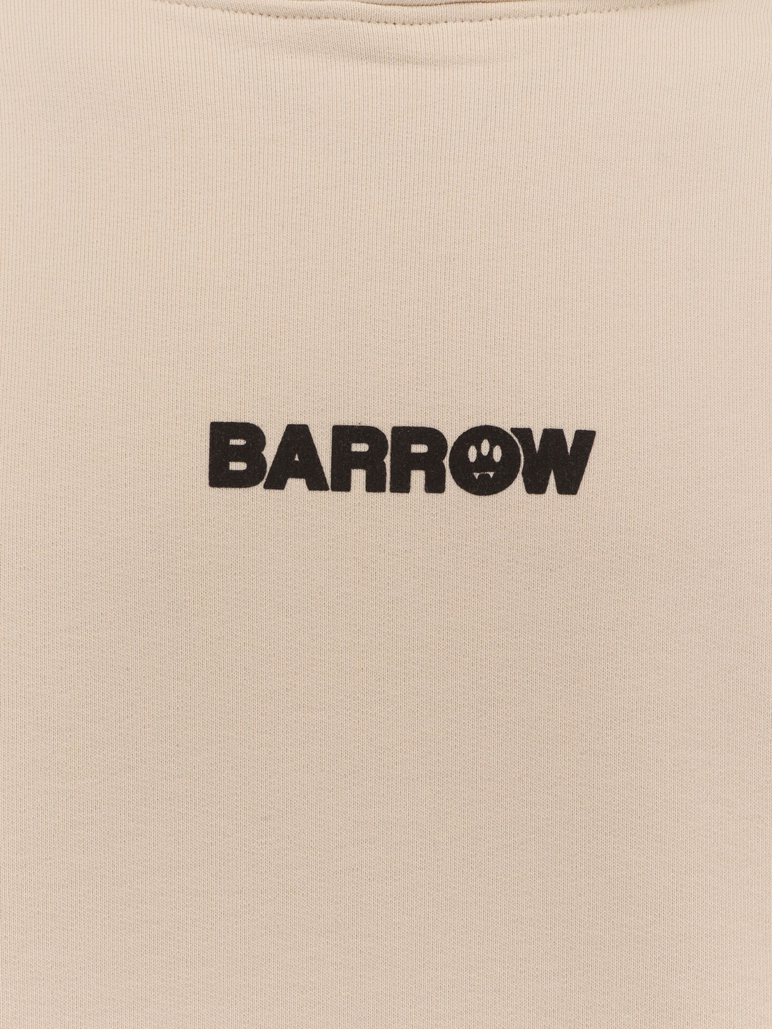 Barrow Hooded Cotton Sweatshirt Back Print In Multi