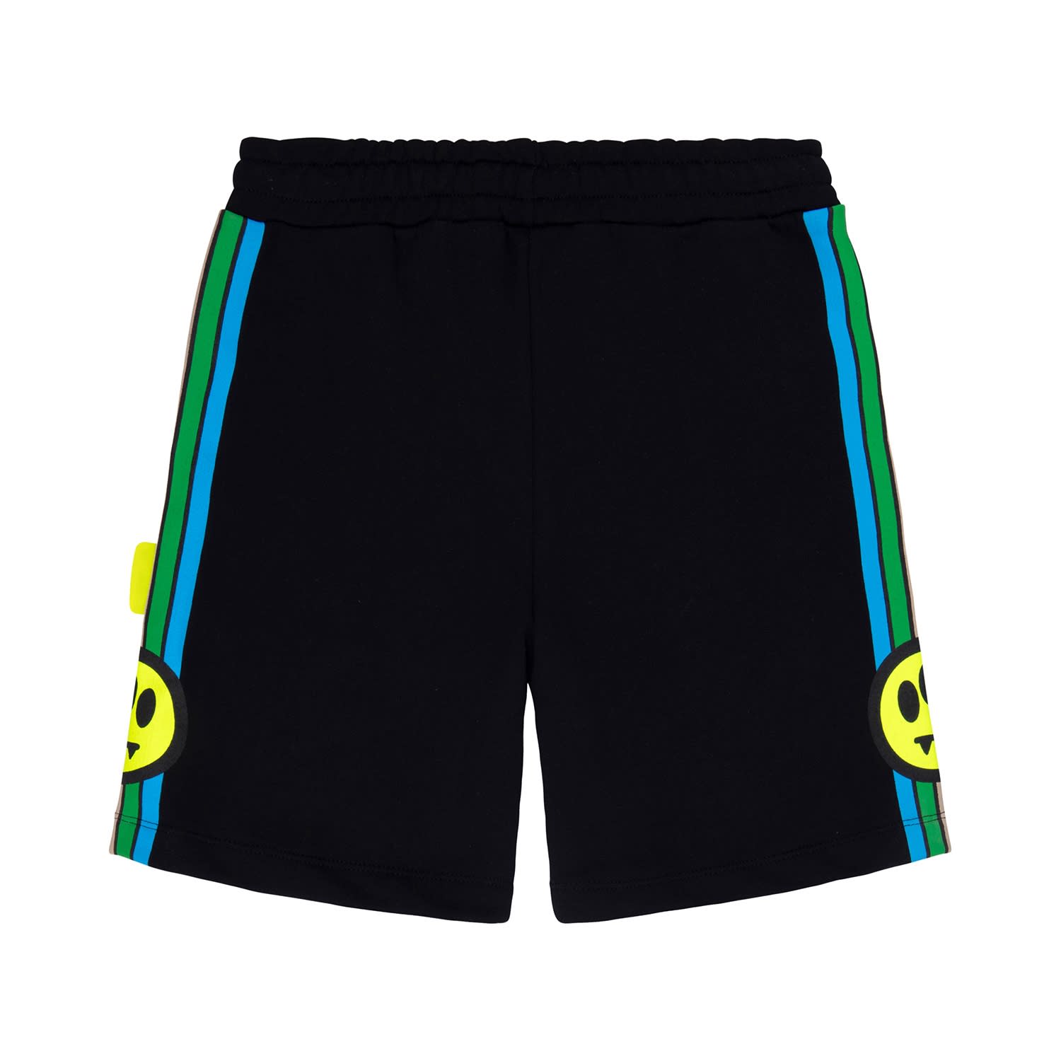 Shop Barrow Striped Sports Shorts In Black