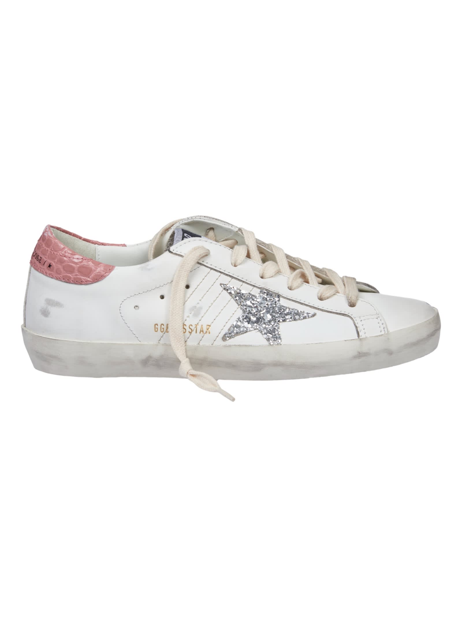 Shop Golden Goose Super Star Sneakers In White