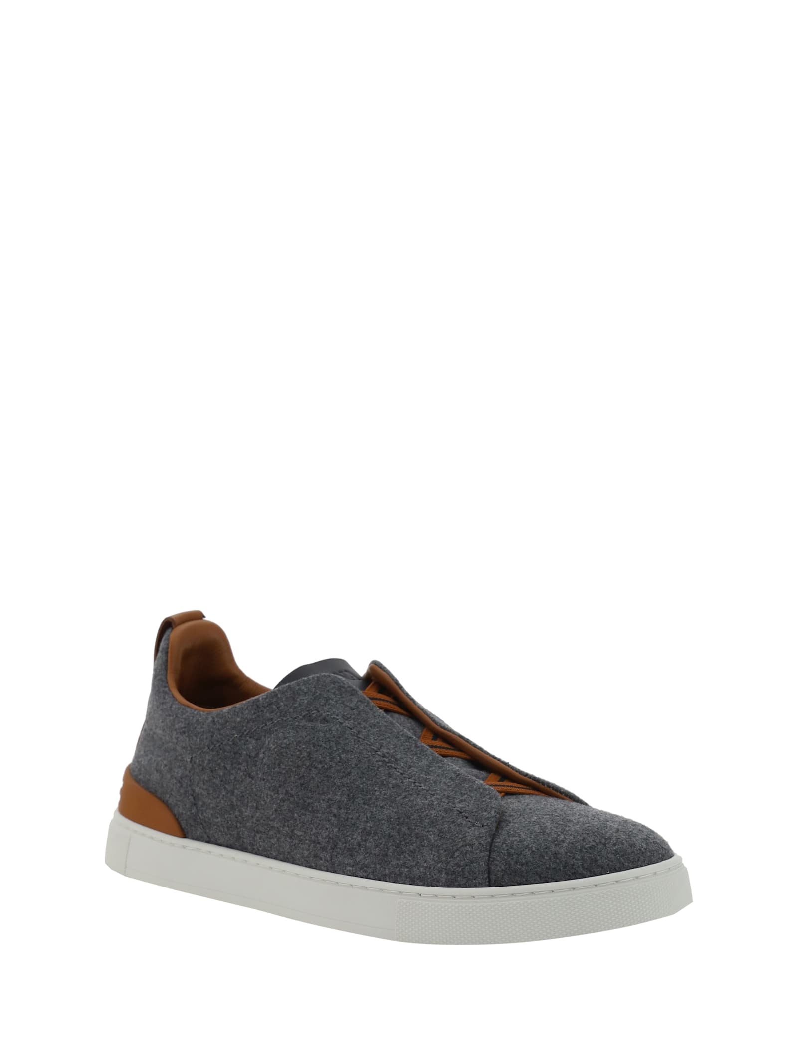 Shop Zegna Triple Stitch Sneakers In Sgc