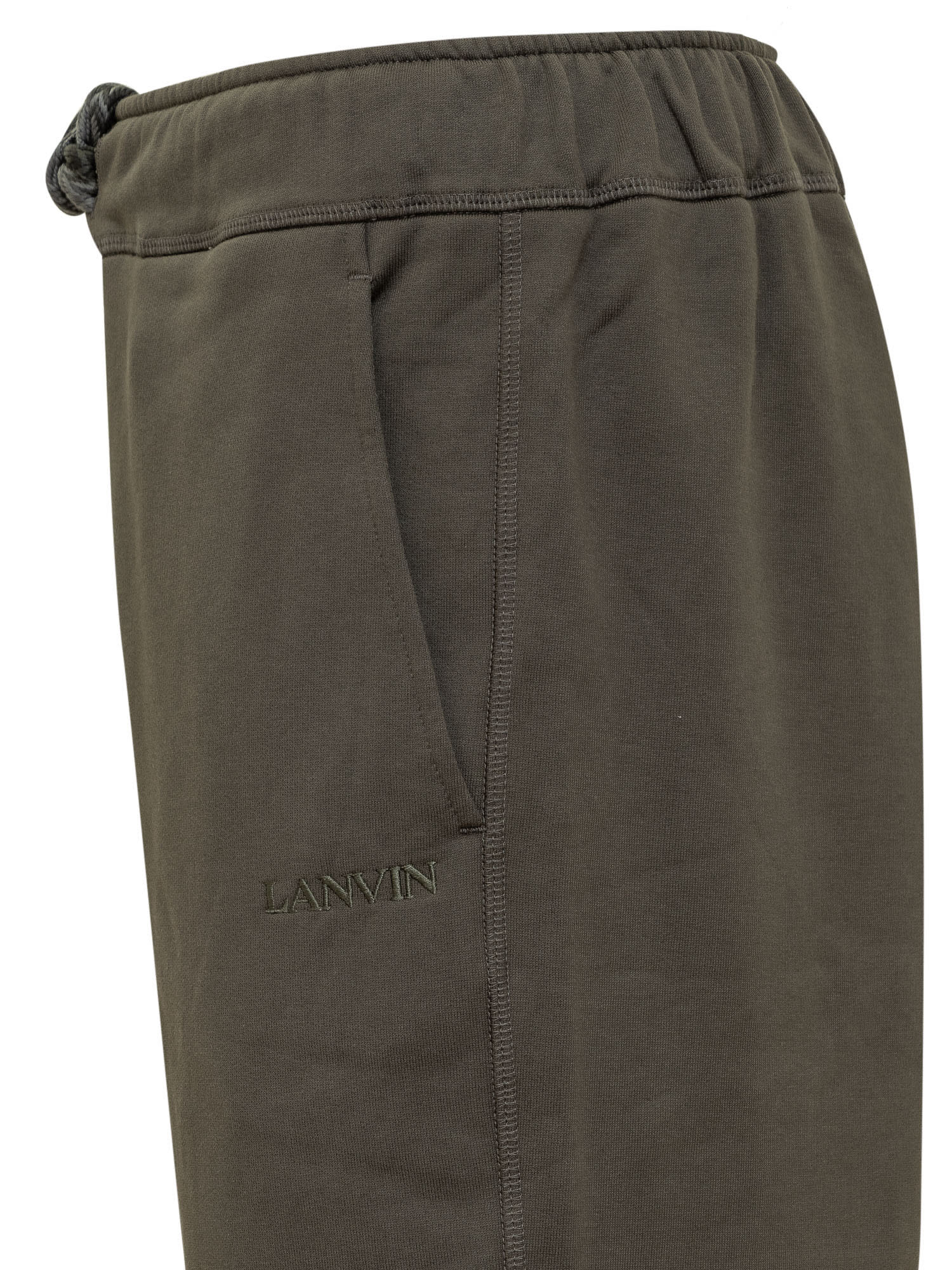 Shop Lanvin Trousers In Loden