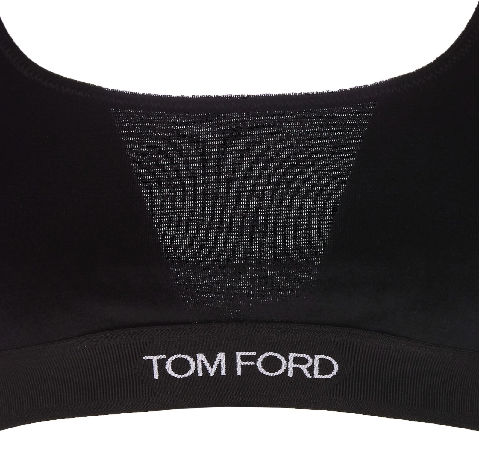 Shop Tom Ford Logo Top In Black