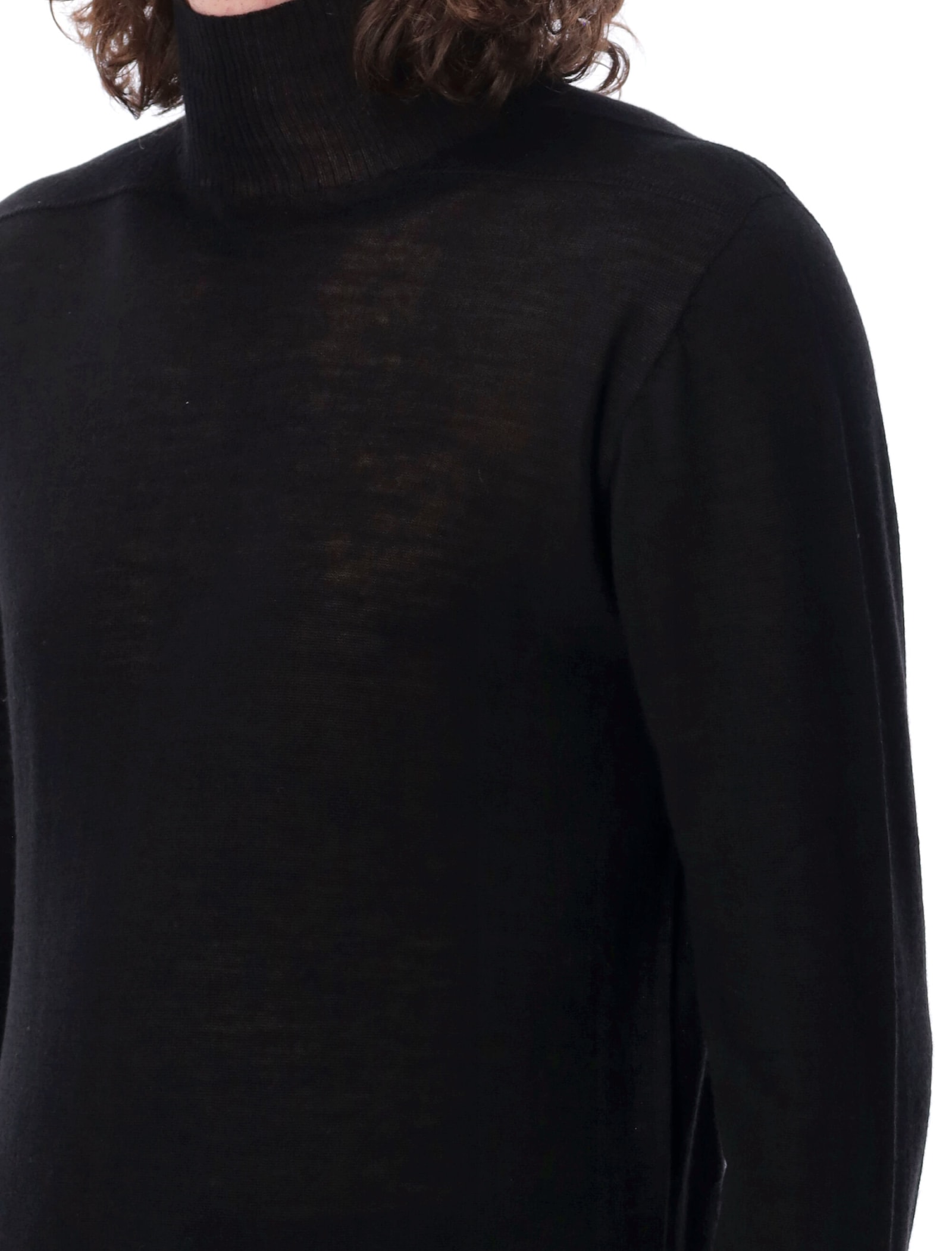 Shop Rick Owens Level Turtle Sweater In Black