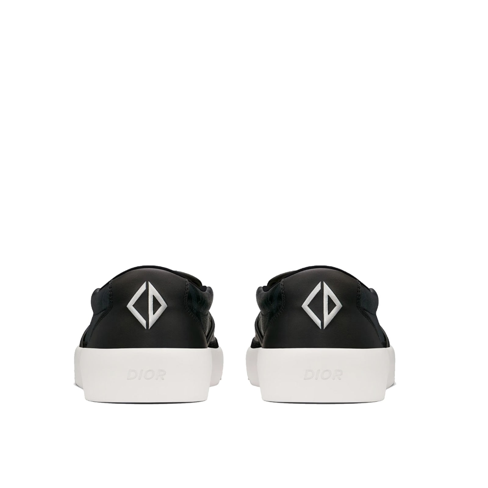 Shop Dior Cd Diamond Slip-on Sneakers In Black