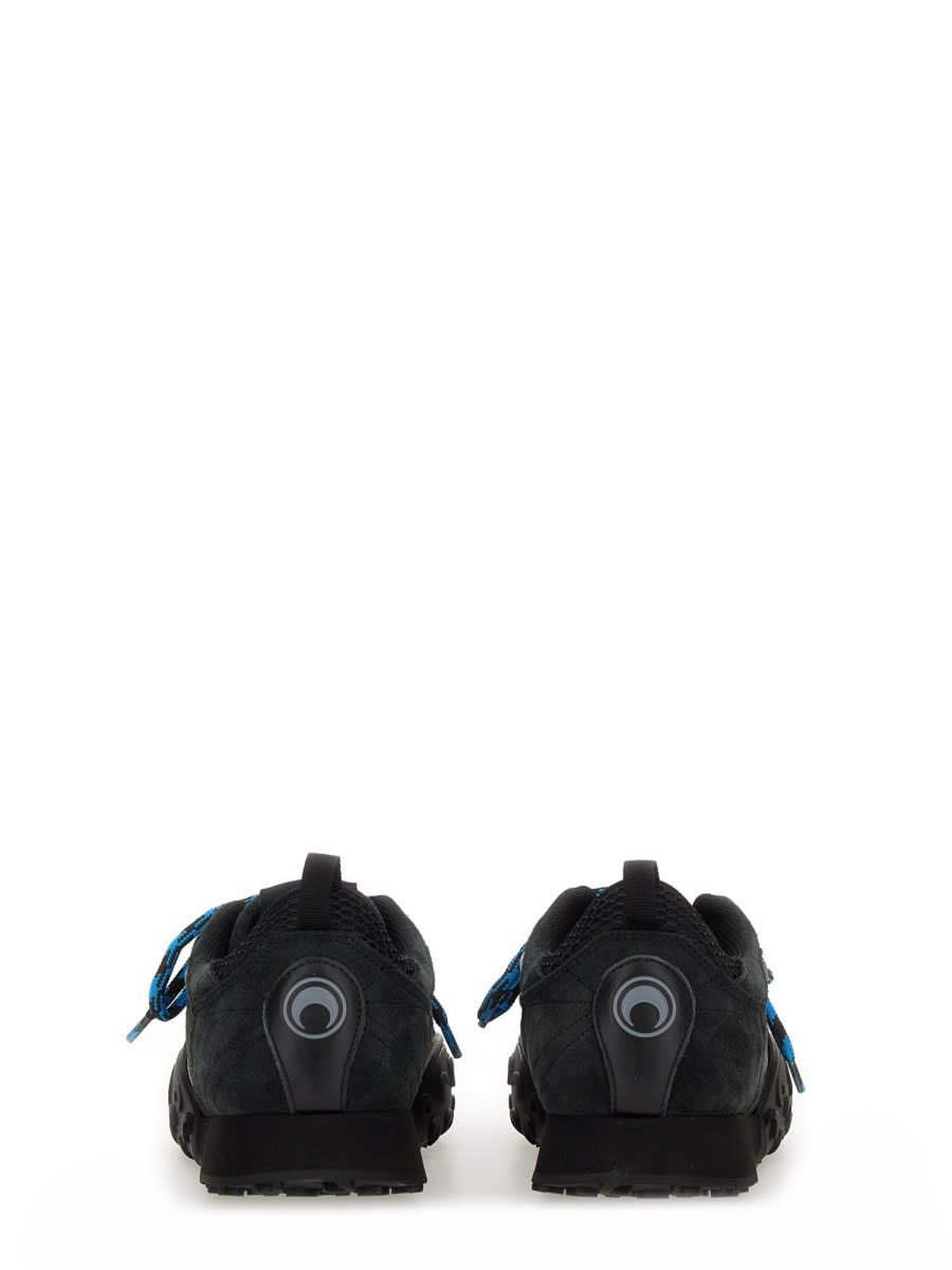 Marine Serre Black Leather Sneakers