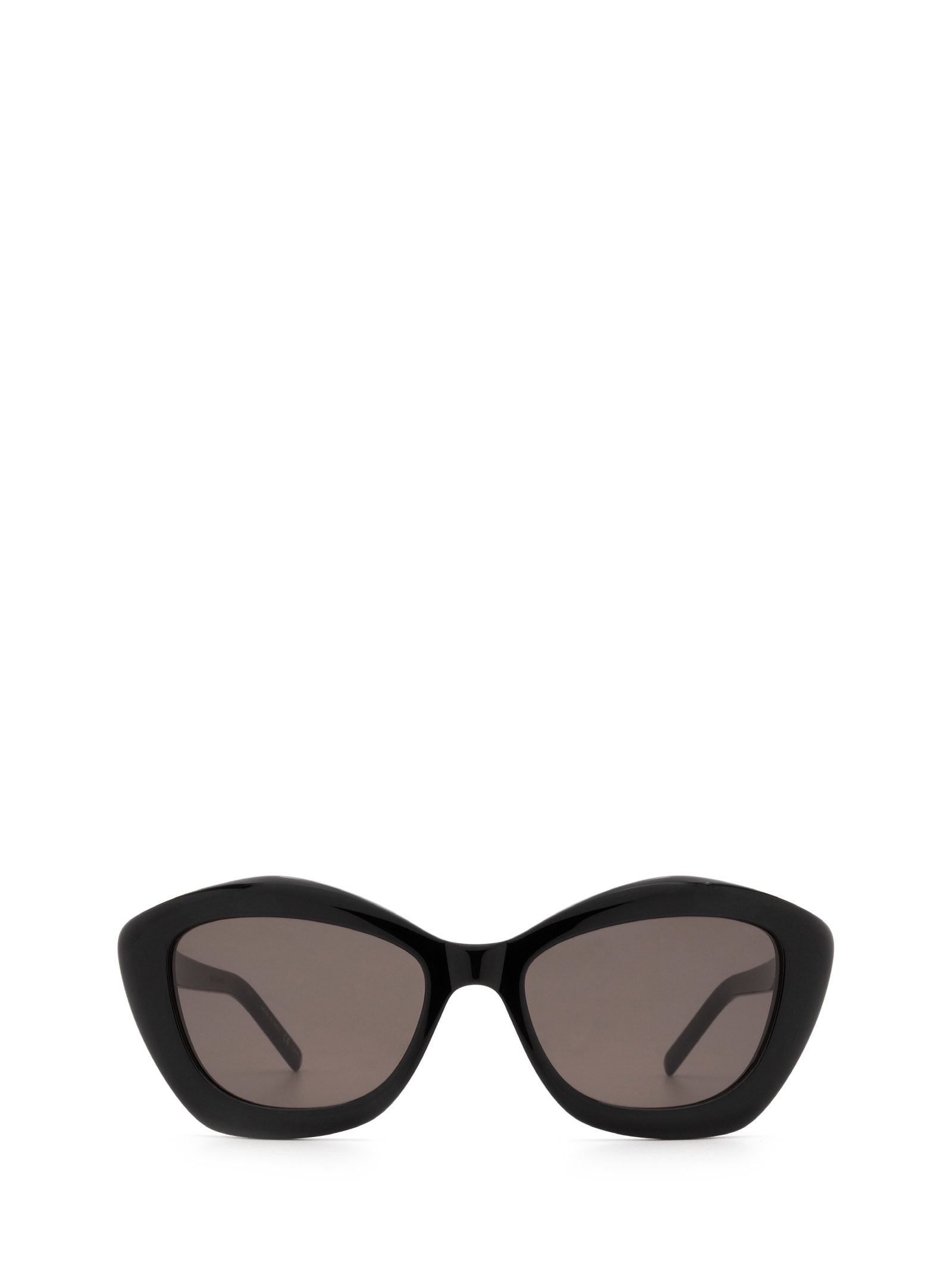 Shop Saint Laurent Sl 68 Black Sunglasses