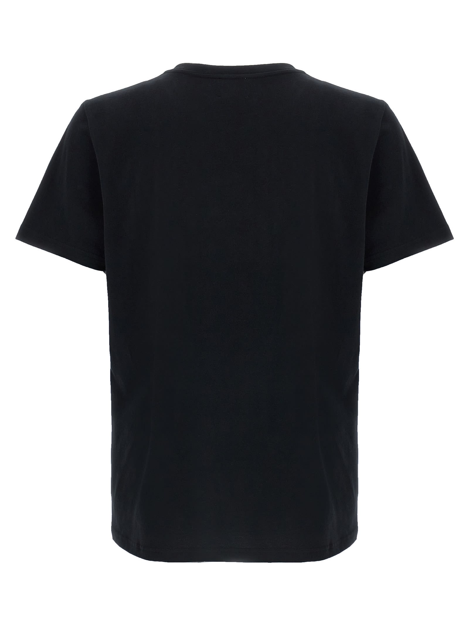 Isabel Marant Minimalist Black Cotton Short-sleeve T-shirt In Black
