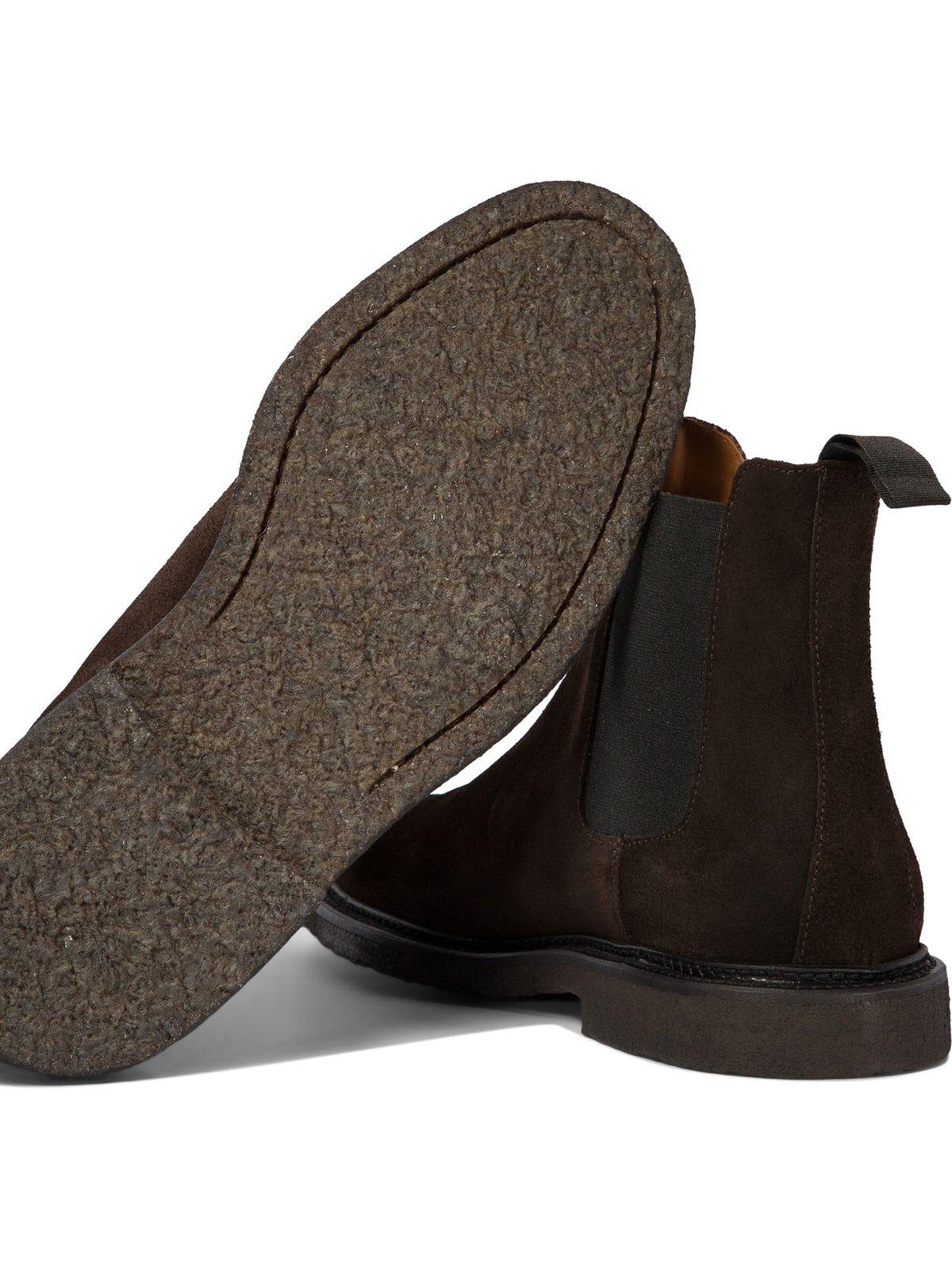 Common Projects Men Suede Chelsea Ankle Boots In Multi