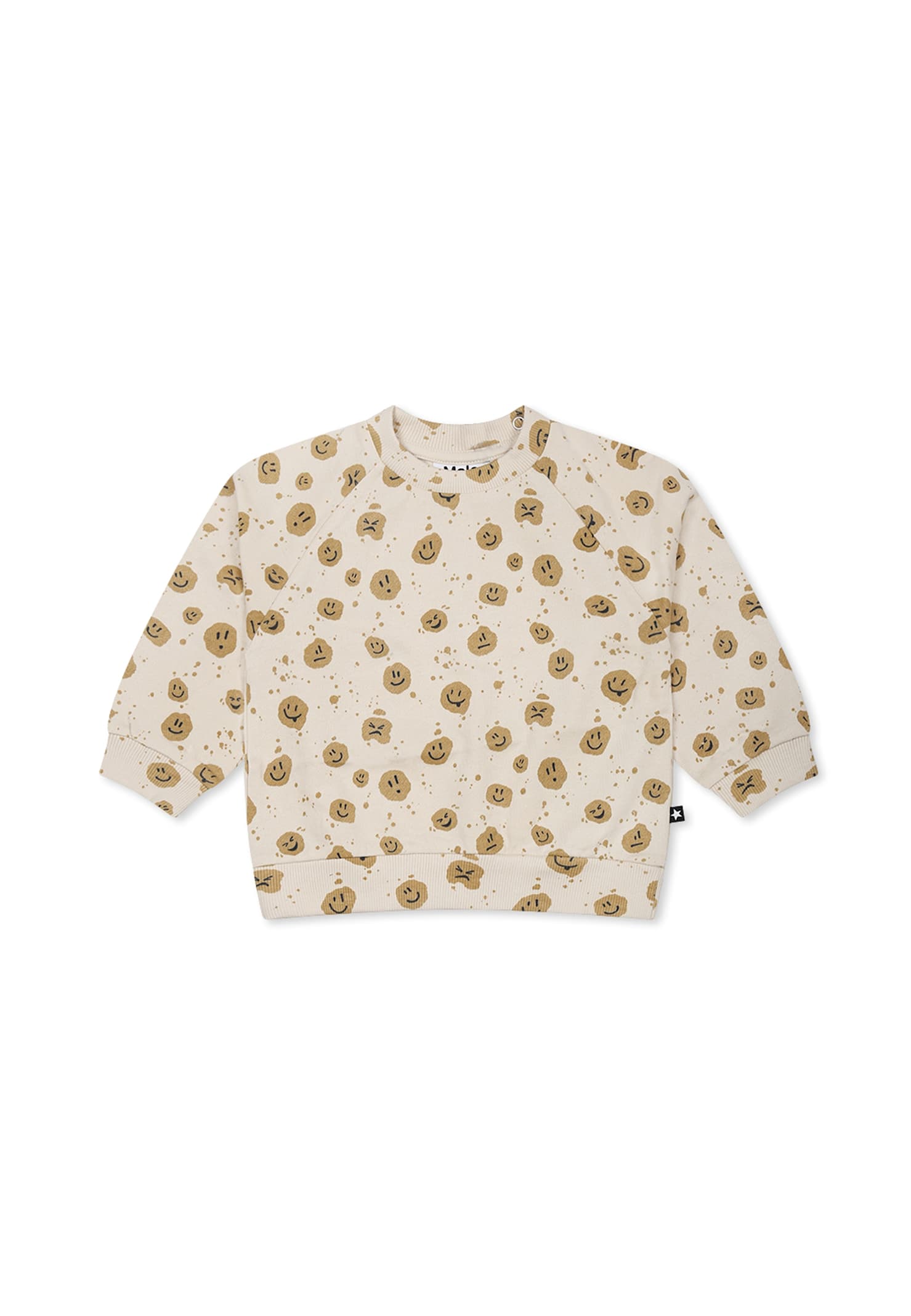 Molo Mood Dots-printed Sweatshirt In Ivory