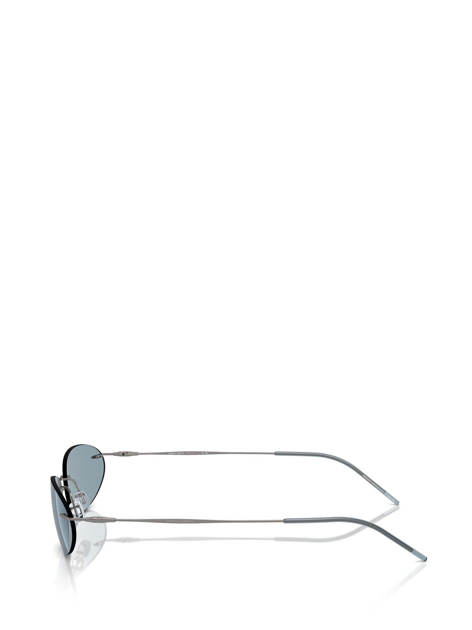 Shop Giorgio Armani Ar1508m Matte Gunmetal Sunglasses