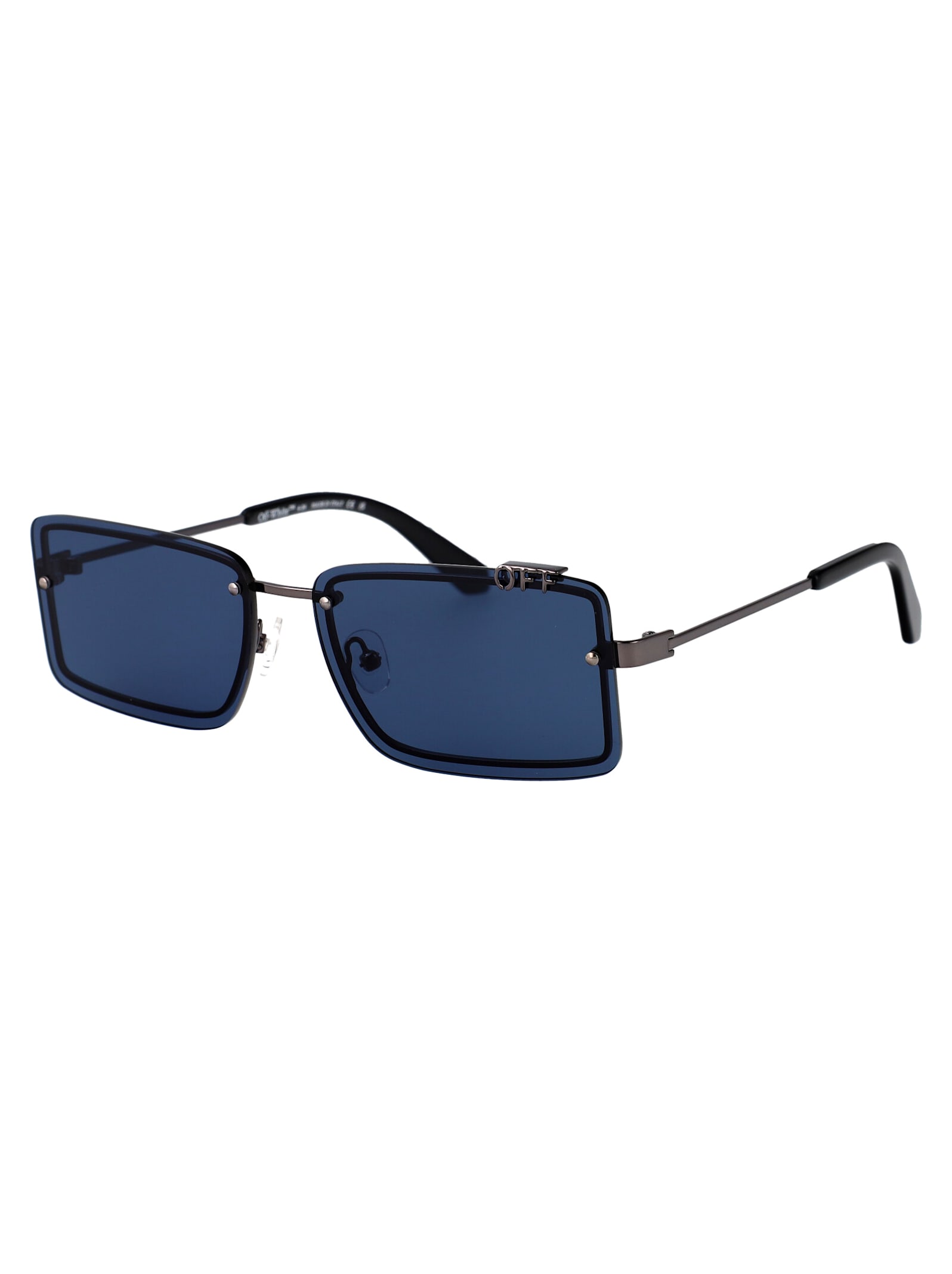 Off-white Tampa Sunglasses In Gunmetal Blue
