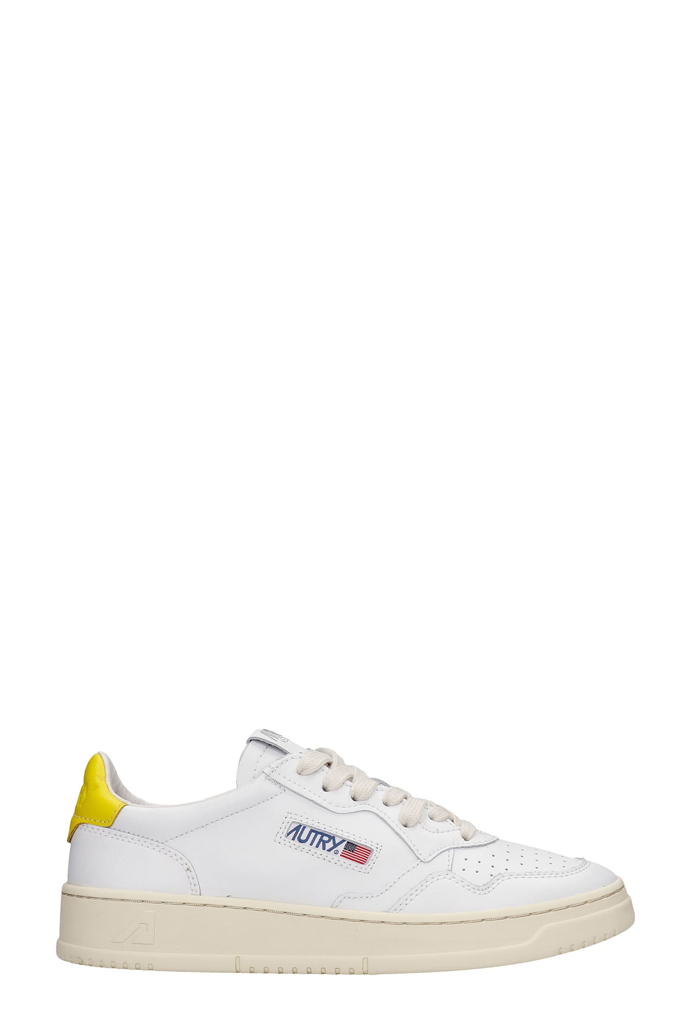 AUTRY 01 SNEAKERS IN WHITE LEATHER,AULMLL13