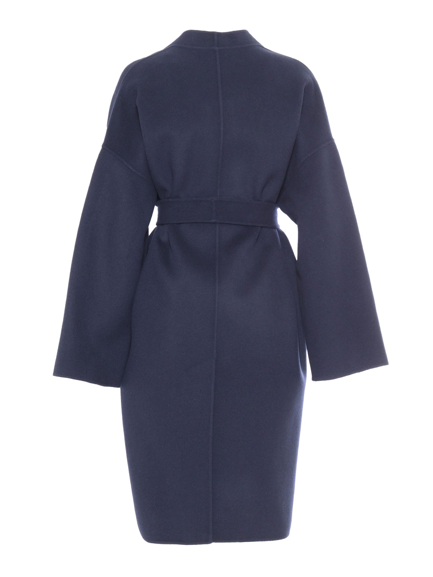 Shop Weekend Max Mara Eris Navy Coat In Blue