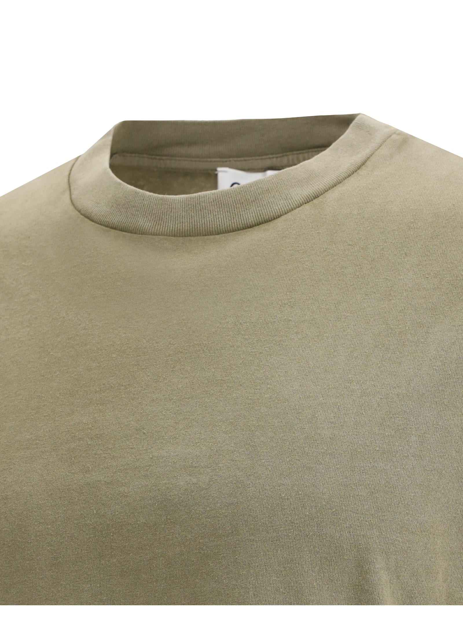 Our Legacy Boxy Crew Neck T-shirt In Jersey In Metallic