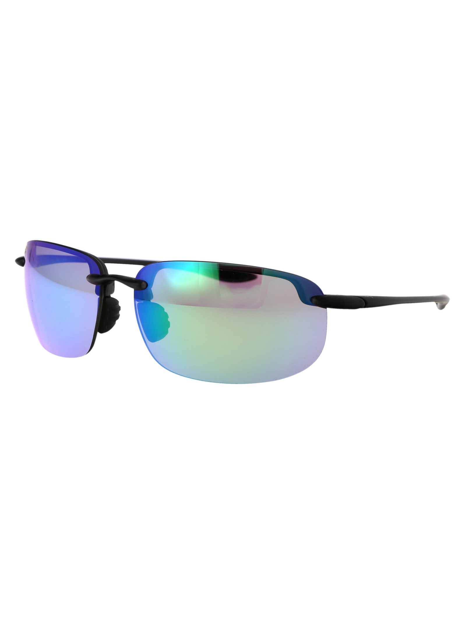 Shop Maui Jim Hookipa Xlarge Sunglasses In 14 Translucent Matte Grey