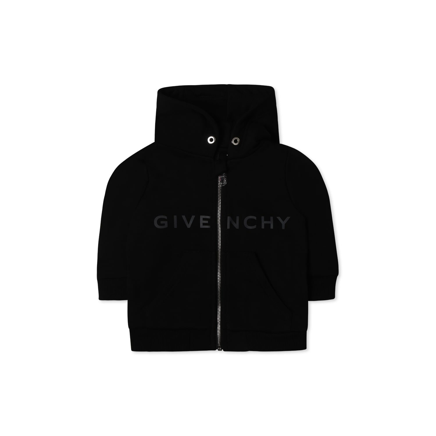 Givenchy Black Sweatshirt For Baby Boy With Logo In Black