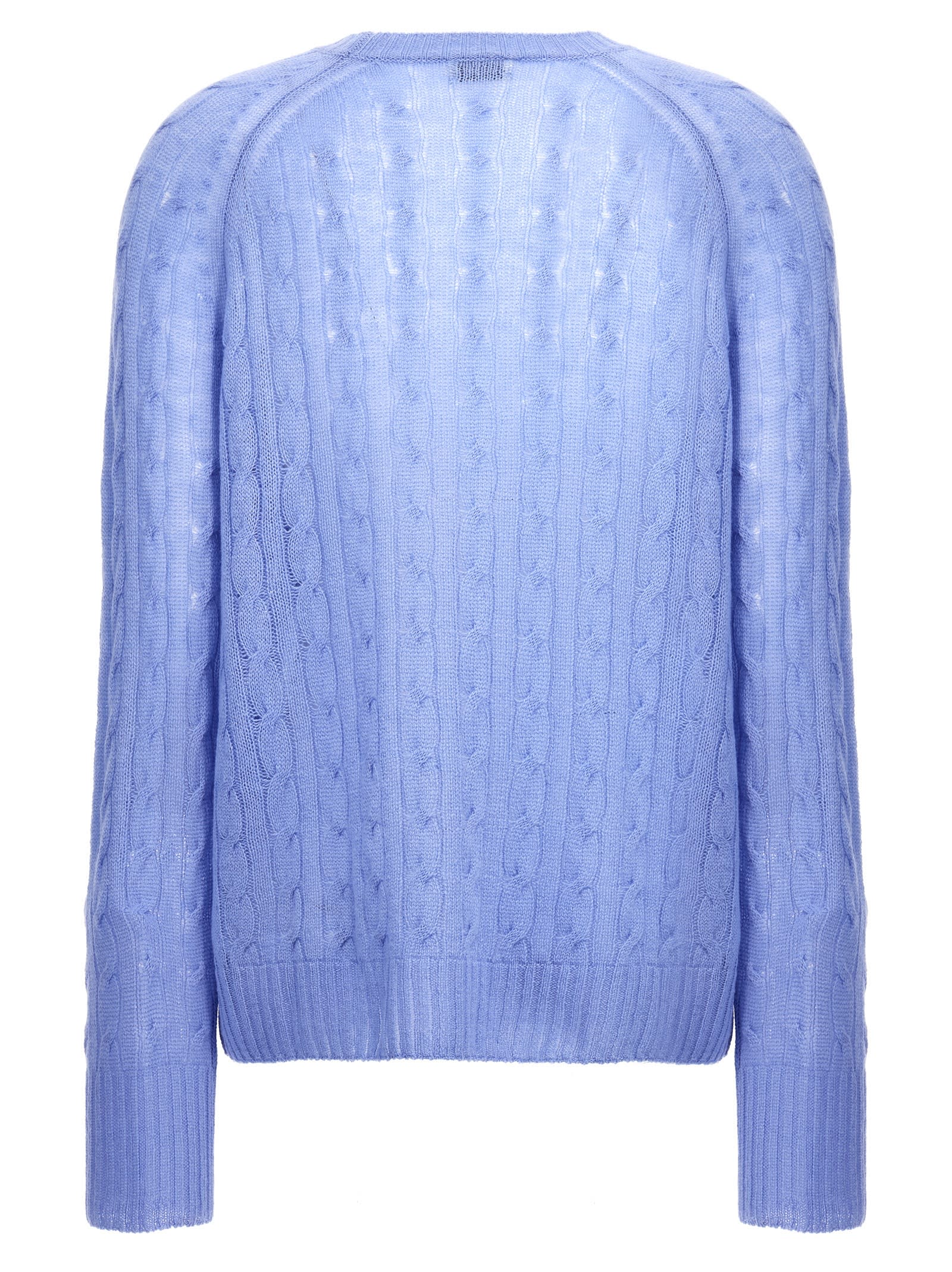 Shop Etro Logo Sweater In Light Blue