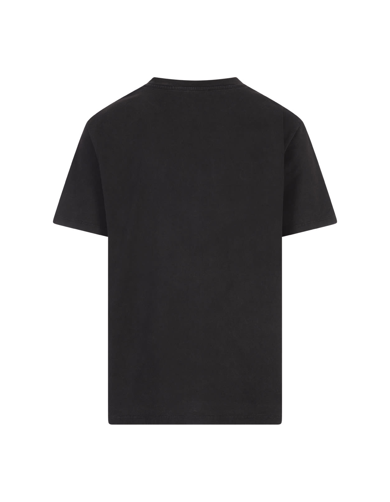 Shop Balmain Black T-shirt With  Vintage Embroidery