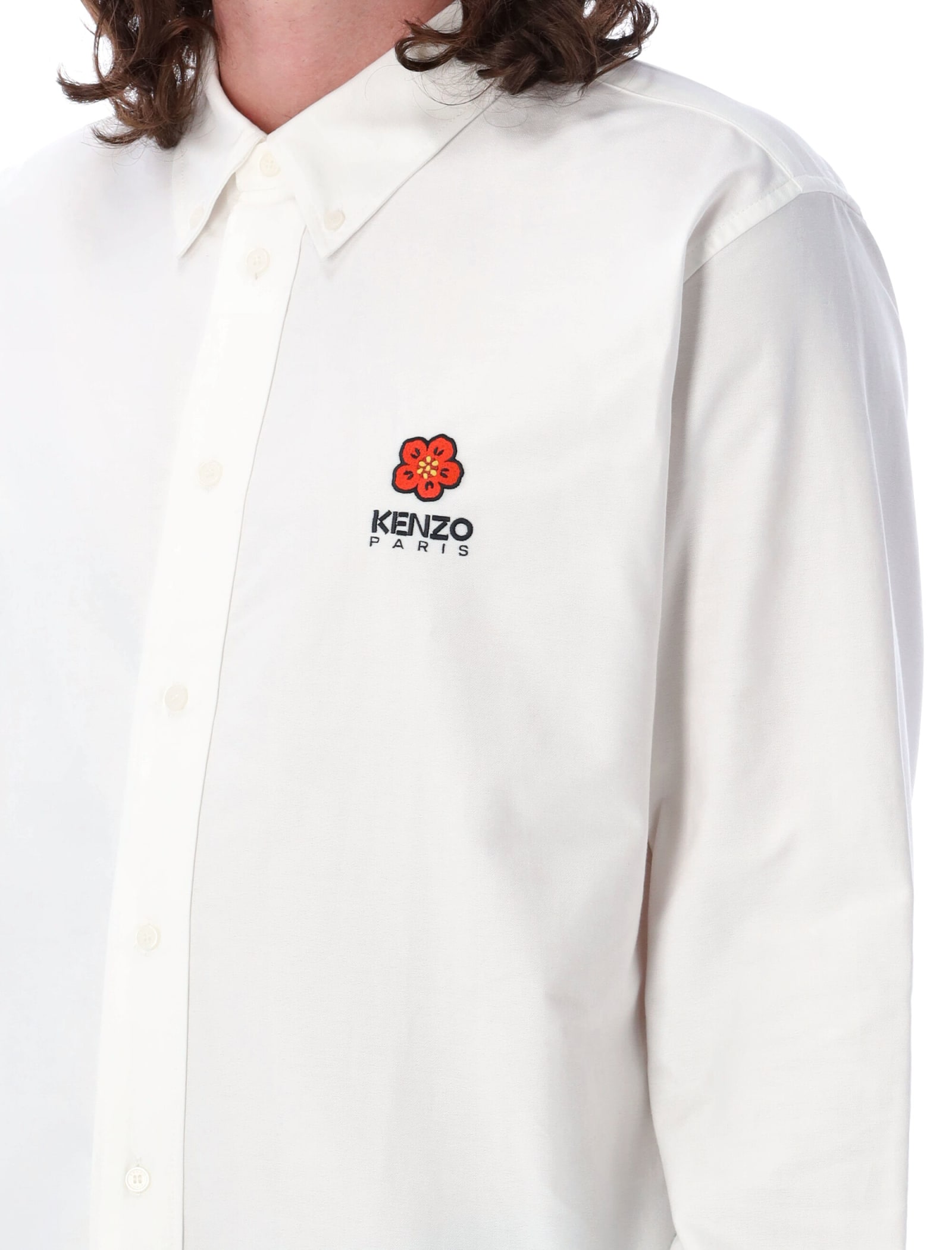 Shop Kenzo Boke Flower Shirt In White