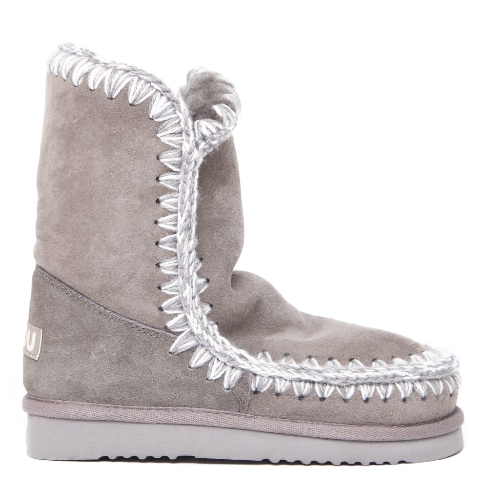 MOU ESKIMO 24 LIGHT GREY SUEDE ANKLE BOOT,11292024