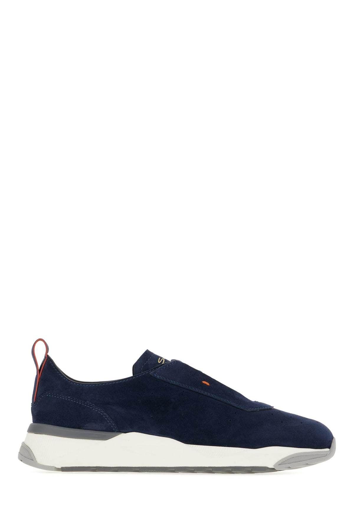 Navy Blue Suede Sneakers