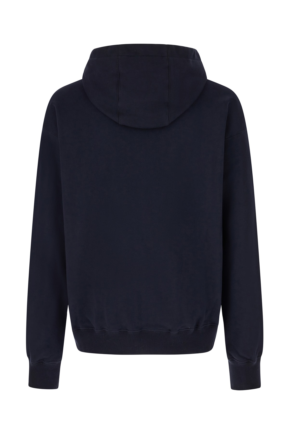 Shop Versace Midnight Blue Cotton Oversize Sweatshirt In Navy Blue