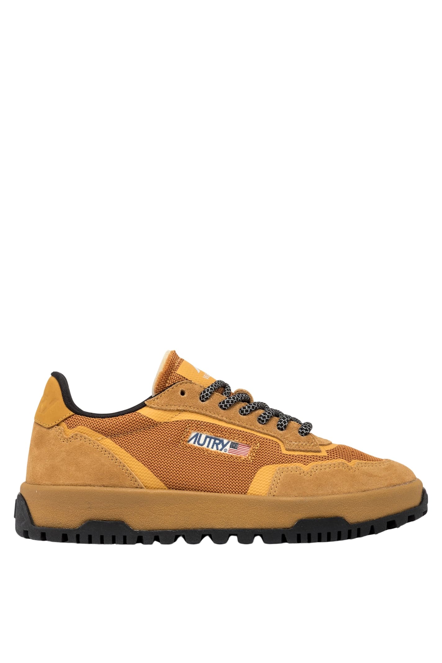 Autry Wildpace Nubuck And Rubber-trimmed Suede And Mesh Sneakers In Brown