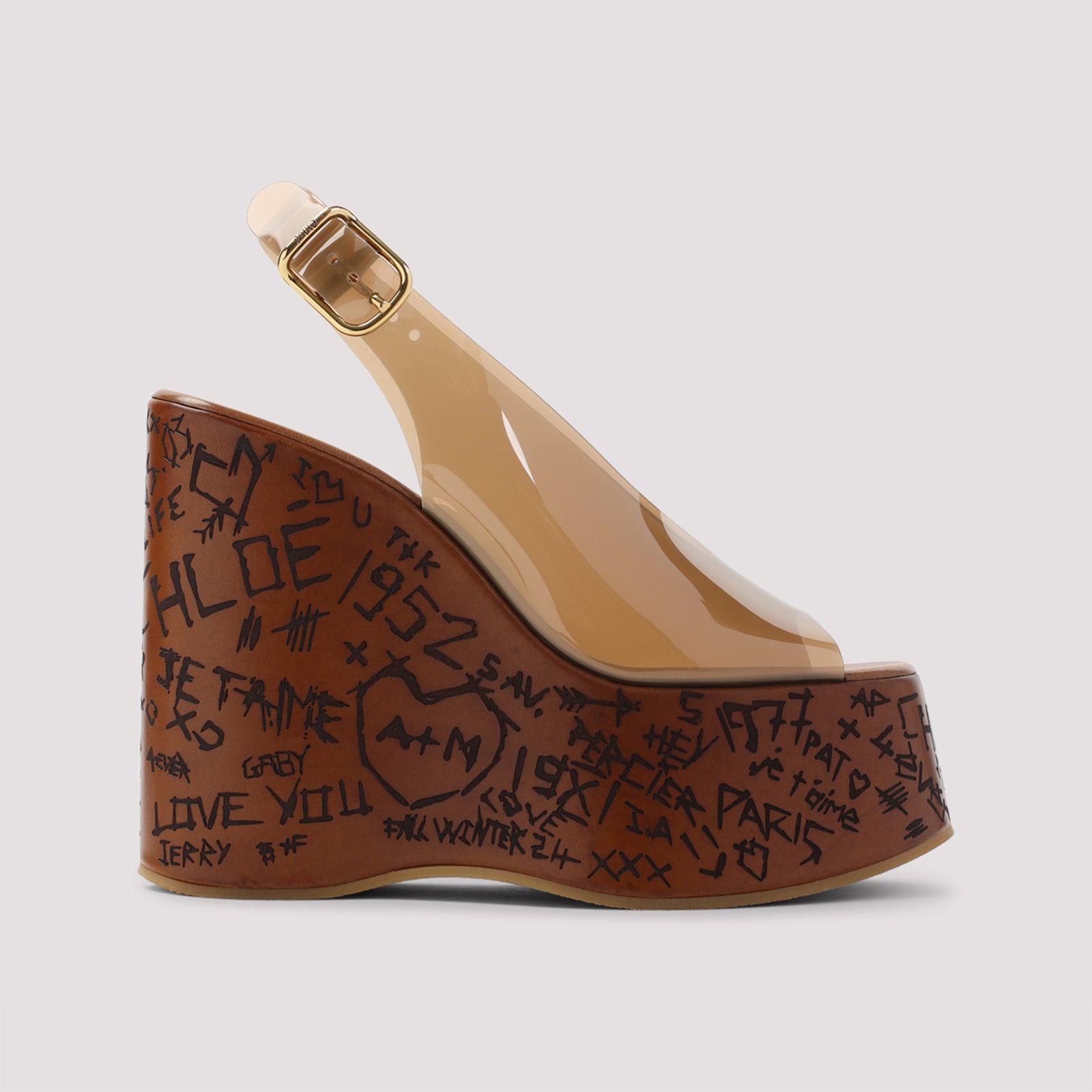CHLOÉ MAXIME WEDGE SANDALS